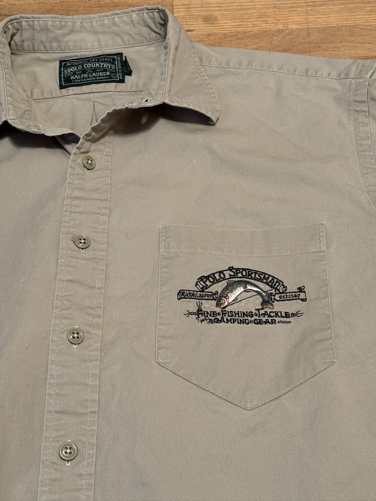Polo Ralph Lauren Vintage Polo Country Sportsman Ralph Lauren Fishing Shirt Size US L / EU 52-54 / 3 - 1 Thumbnail