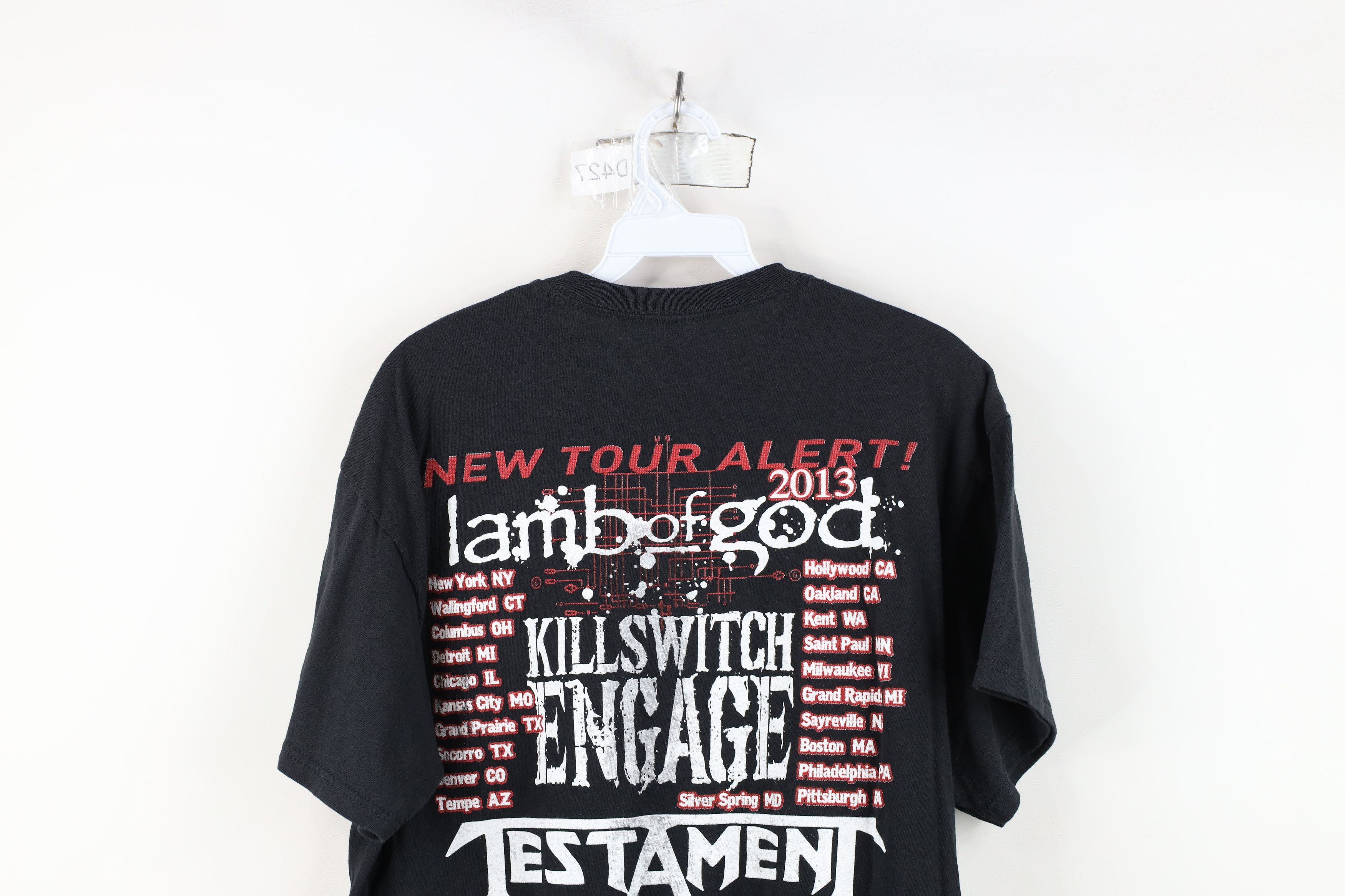 Vintage Y2K Tour Alert Lamb of God Kill Switch Engage Band T-Shirt Size US L / EU 52-54 / 3 - 12 Thumbnail