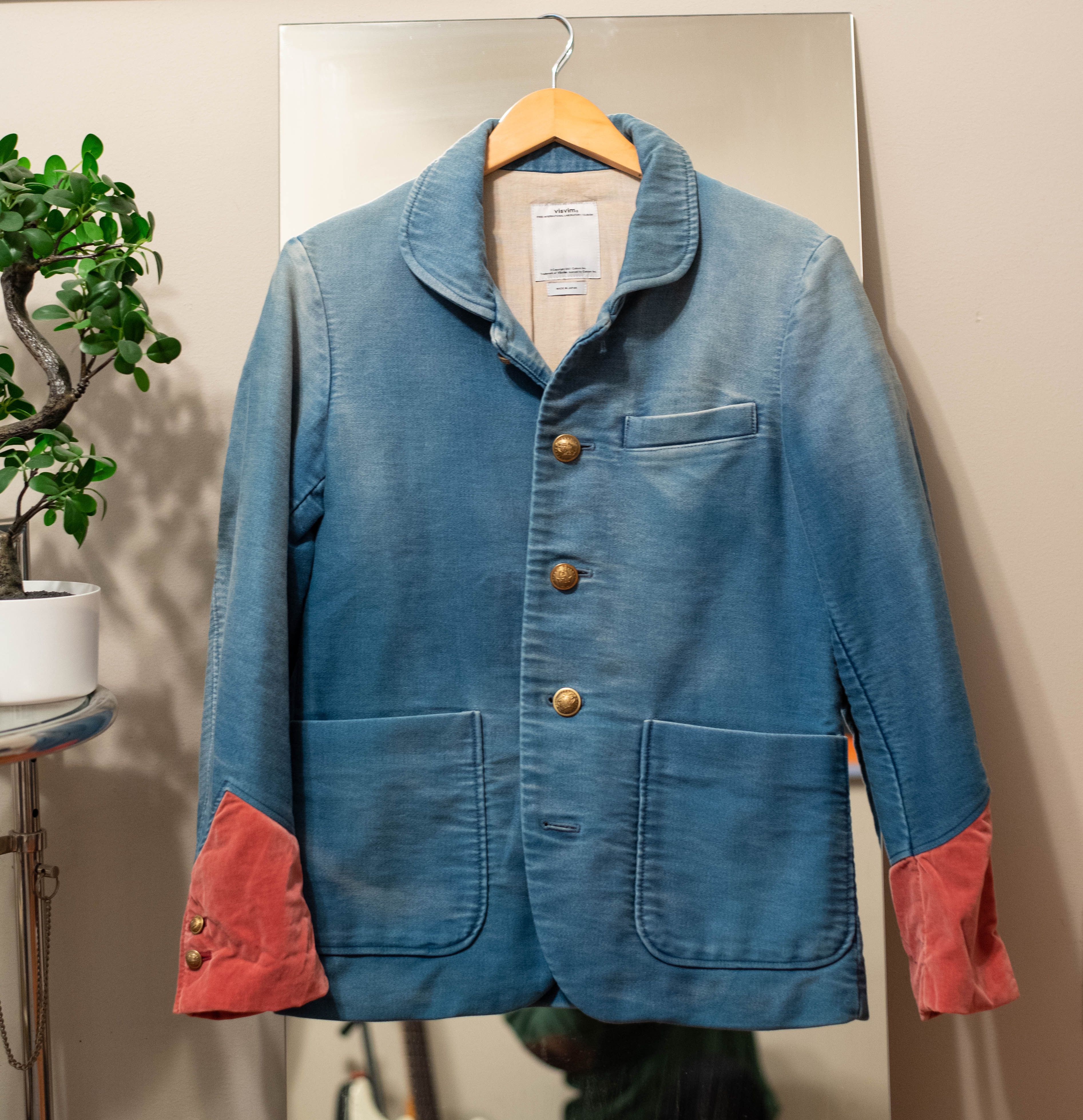 image of Visvim Potomac Jacket Moleskin Dmdg Aw13 - Size 1 S - Mayer in Blue, Men's