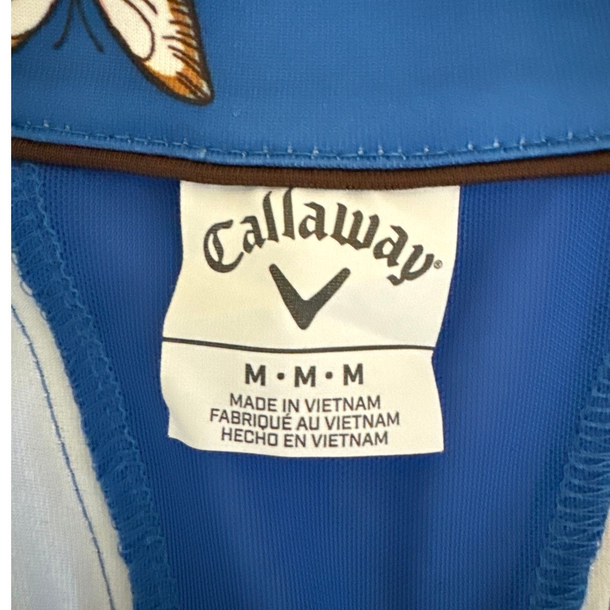 Callaway NWT Callaway Omni-dri Medium Short Sleeve Zip Golf Shirt Blu Size M / US 6-8 / IT 42-44 - 4 Thumbnail