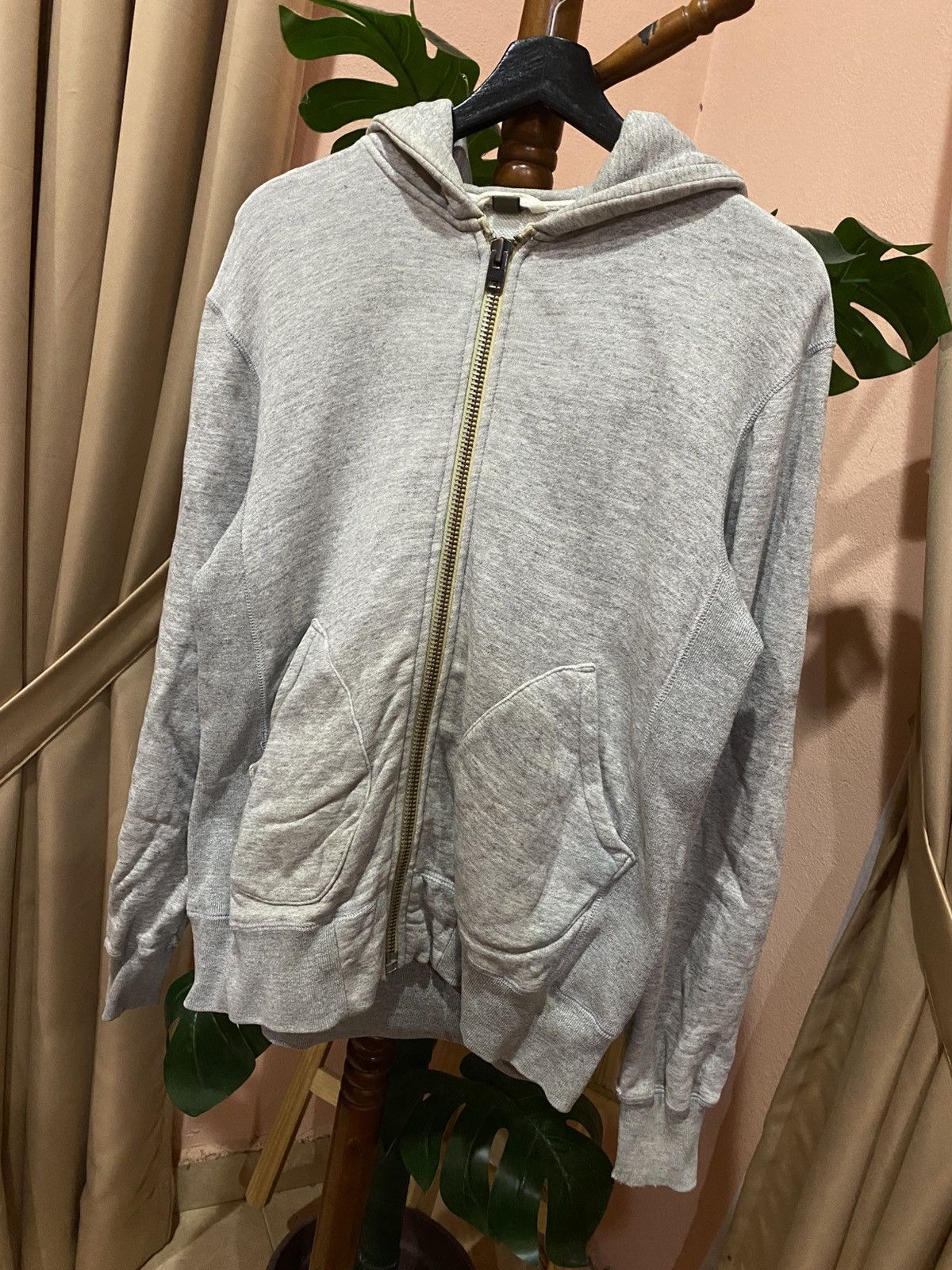 Nigel Cabourn Nigel Cabourn Grey Zip Hoodie Slow Vintage Loopwheel Japan Size US M / EU 48-50 / 2 - 2 Thumbnail