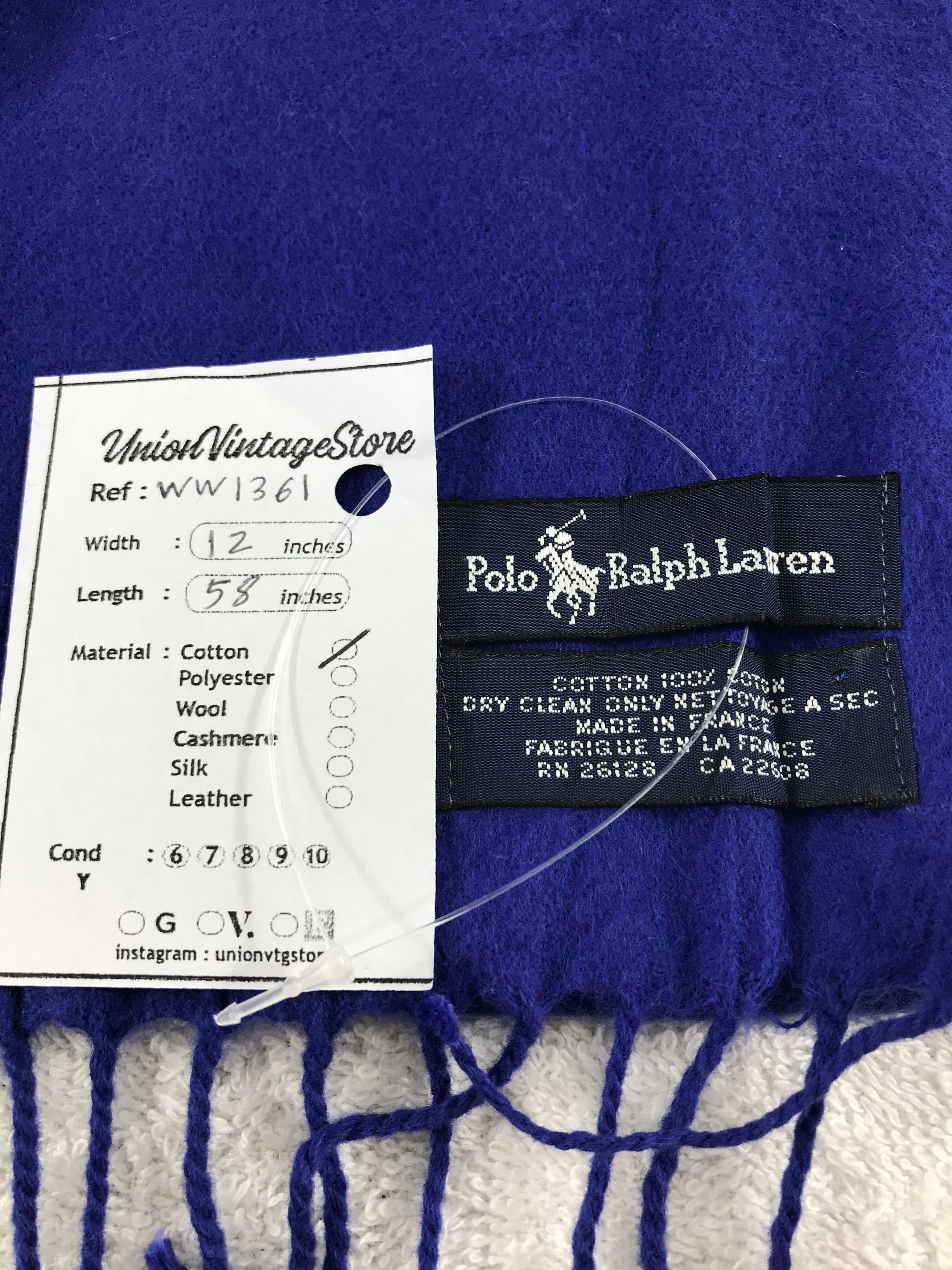 Polo Ralph Lauren × Vintage Polo Ralph Lauren Scarf / Muffler / Neckwear - WW1361 Size ONE SIZE - 5 Thumbnail