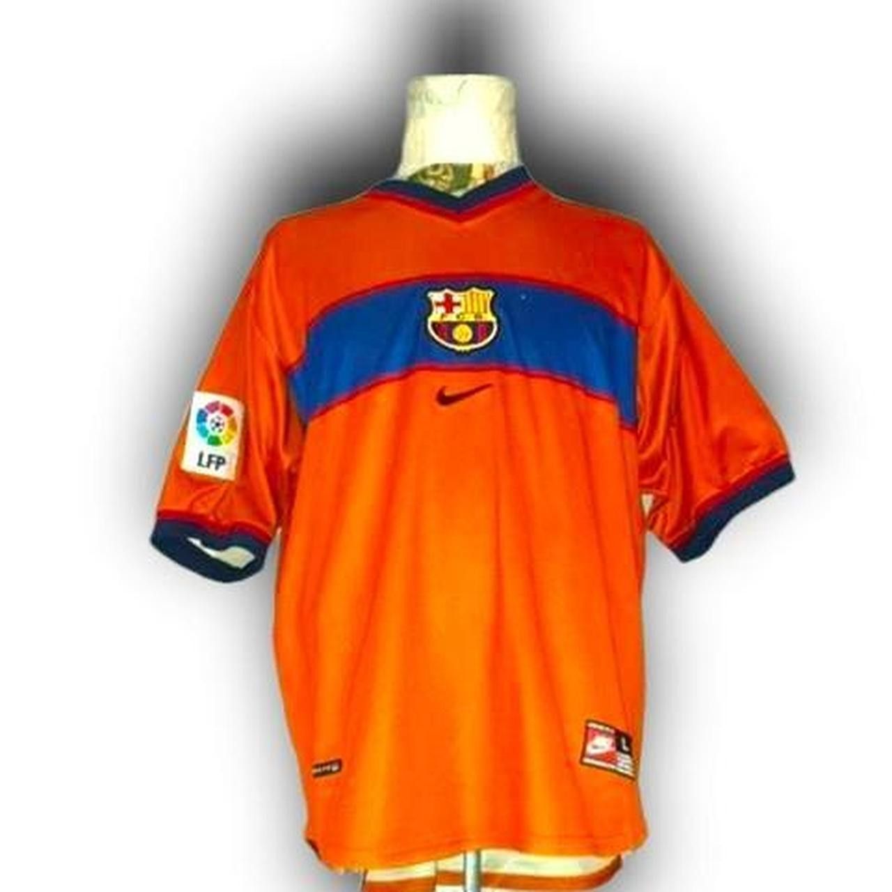 Nike Fc Barcelona Spain 1998 1999 Third 3rd Shirt Jersey Size US L / EU 52-54 / 3 - 1 Thumbnail