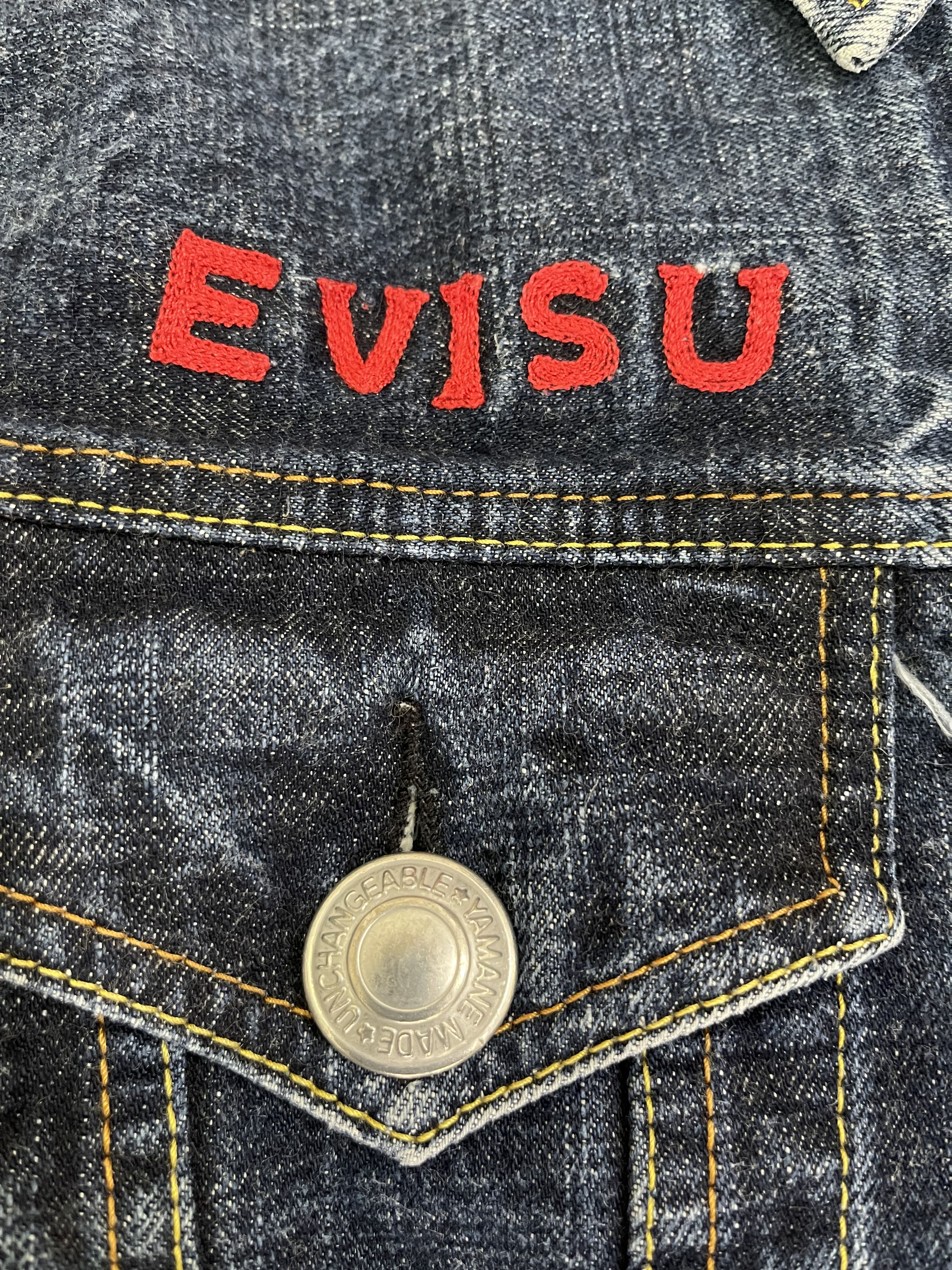 Beauty Beast × Evisu × Samurai Jeans Denim Jacket Evisu Paris Embroidery Wording Travis Scott Size US S / EU 44-46 / 1 - 4 Thumbnail
