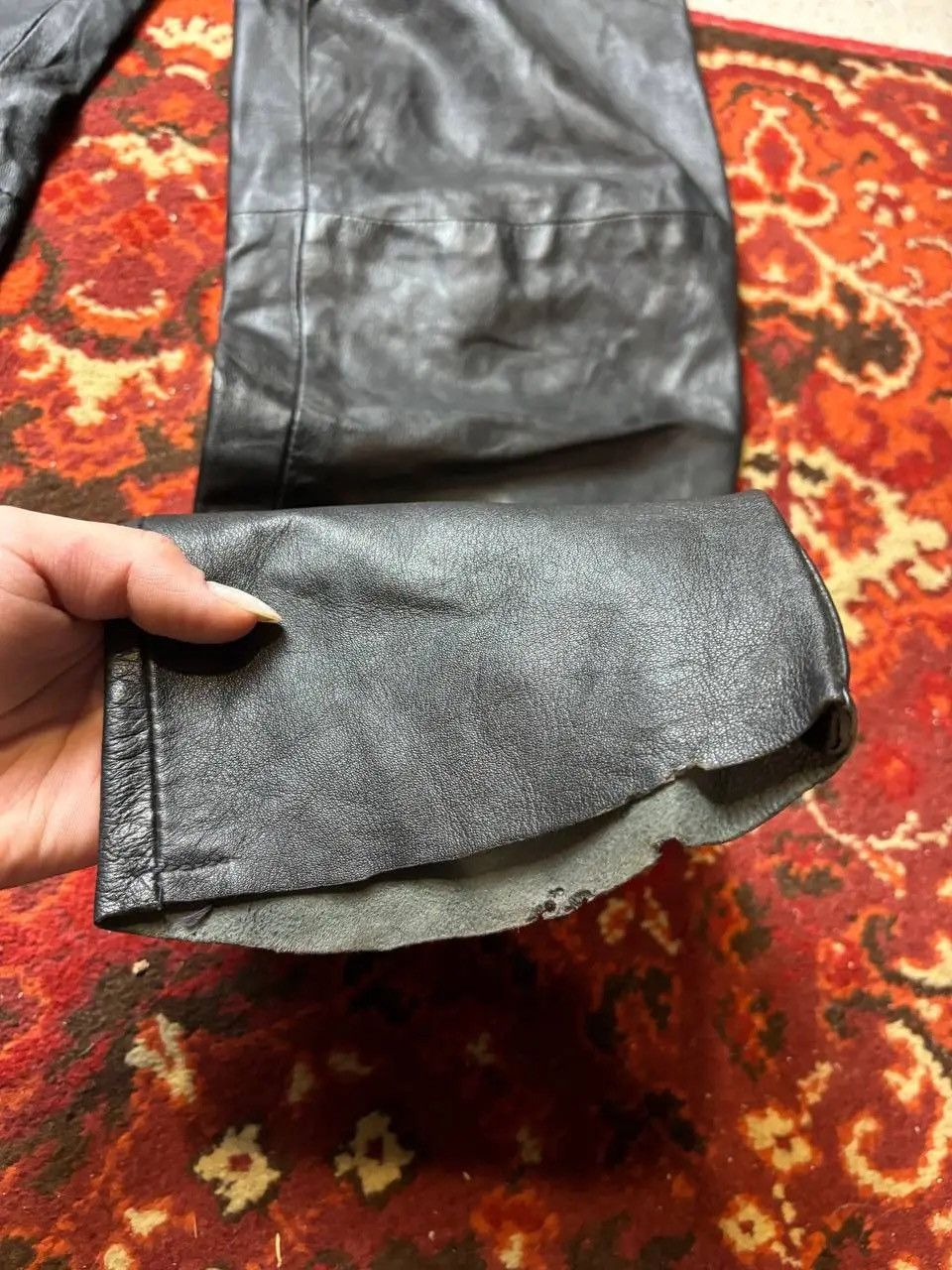 Vintage Avantgarde Leather Bikers Spirit Motors Opium Vintage Y2K Size US 34 / EU 50 - 4 Thumbnail