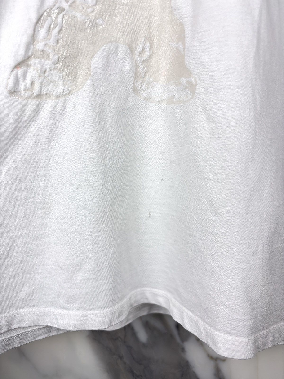 Chrome Hearts Chrome Hearts Vintage Foti Skull Metallic Print Tshirt White Size US M / EU 48-50 / 2 - 6 Thumbnail