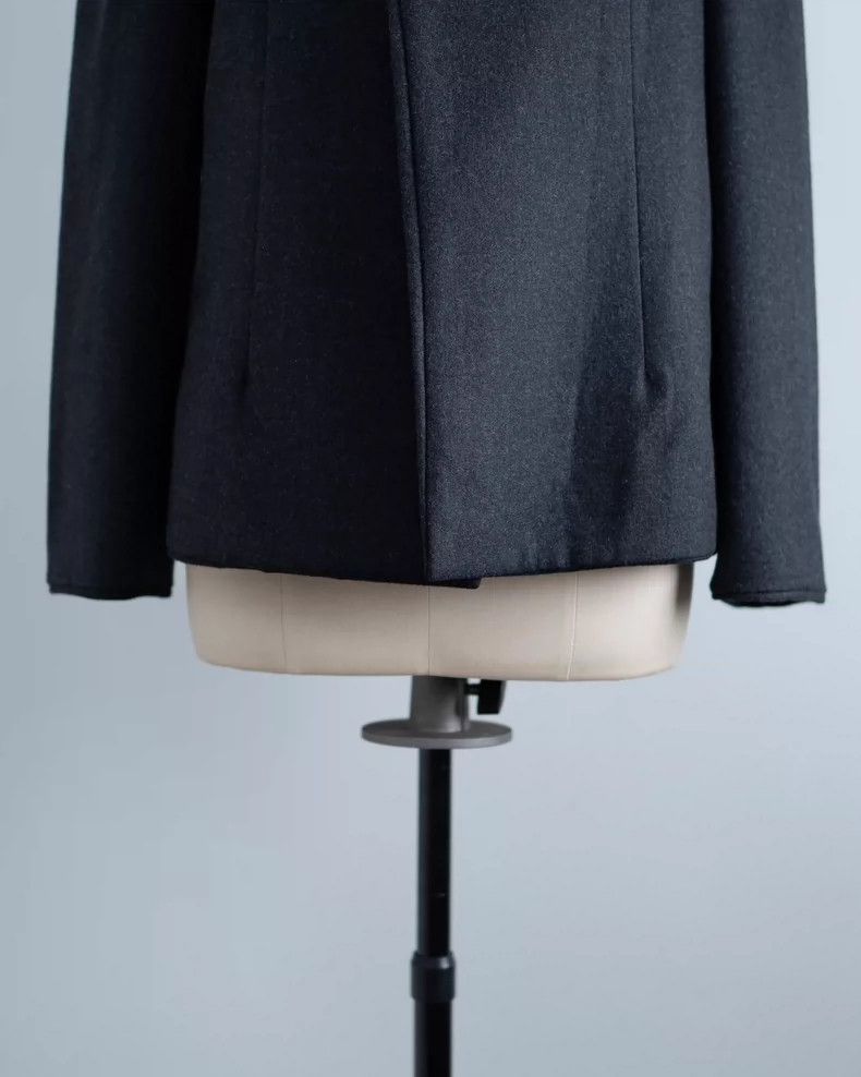 Comme des Garcons Comme des Garcons Dark gray doll collar with a button wool Size M / US 6-8 / IT 42-44 - 5 Thumbnail