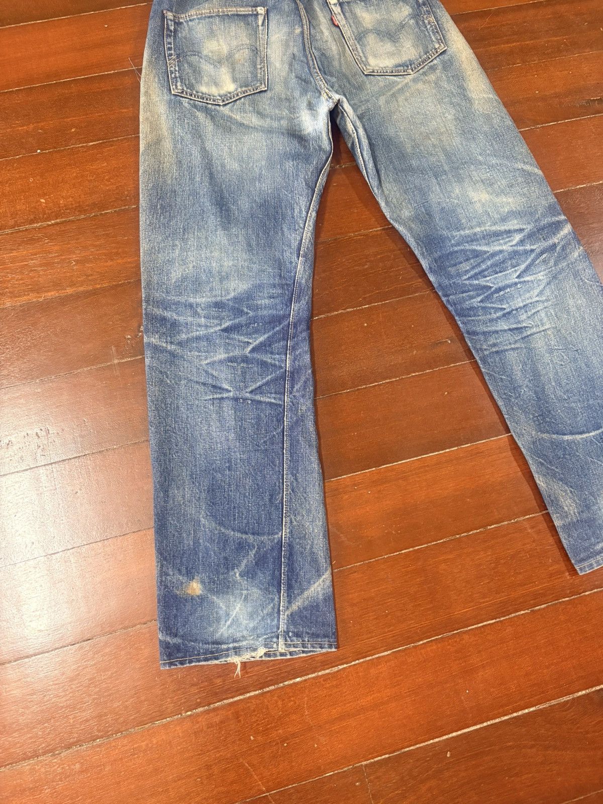Warehouse & Co. vintage Warehouse 1001 indigo distressed rework selvedge Size US 34 / EU 50 - 12 Thumbnail