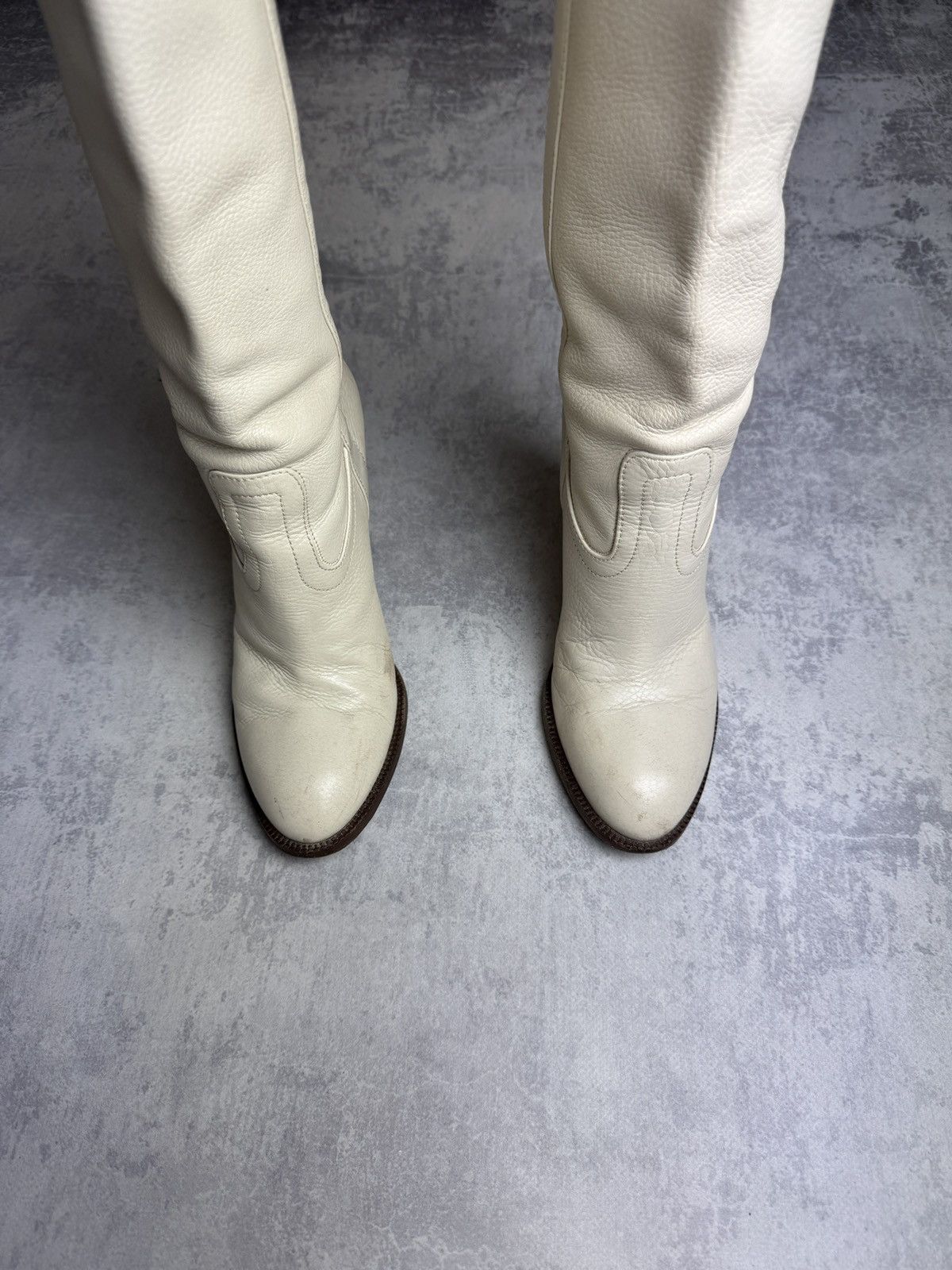 Gucci Gucci Designer Rare Cowboys Leather High Vintage Heels Boots Size US 6 / IT 36 - 3 Thumbnail