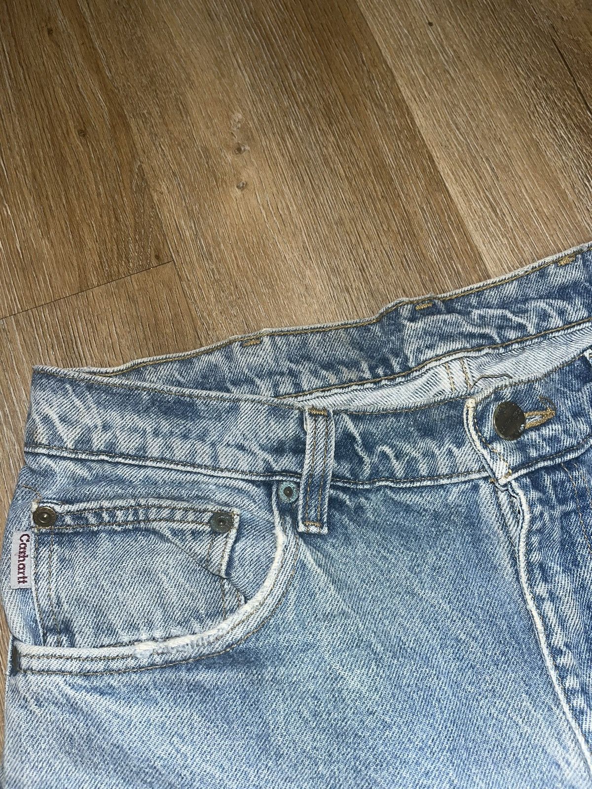Carhartt Vintage Carhartt Blue Jeans Men’s Size 33x34 Size US 33 - 4 Thumbnail
