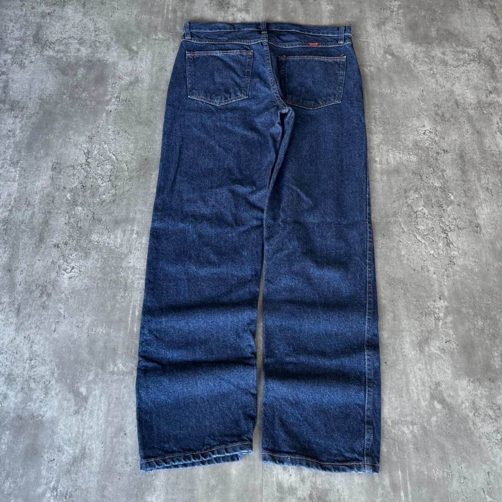Levi's × Rustler × Vintage Vintage Y2K Levi’s Style Baggy Grunge Opium Dark Wash Jeans Size US 33 - 2 Thumbnail