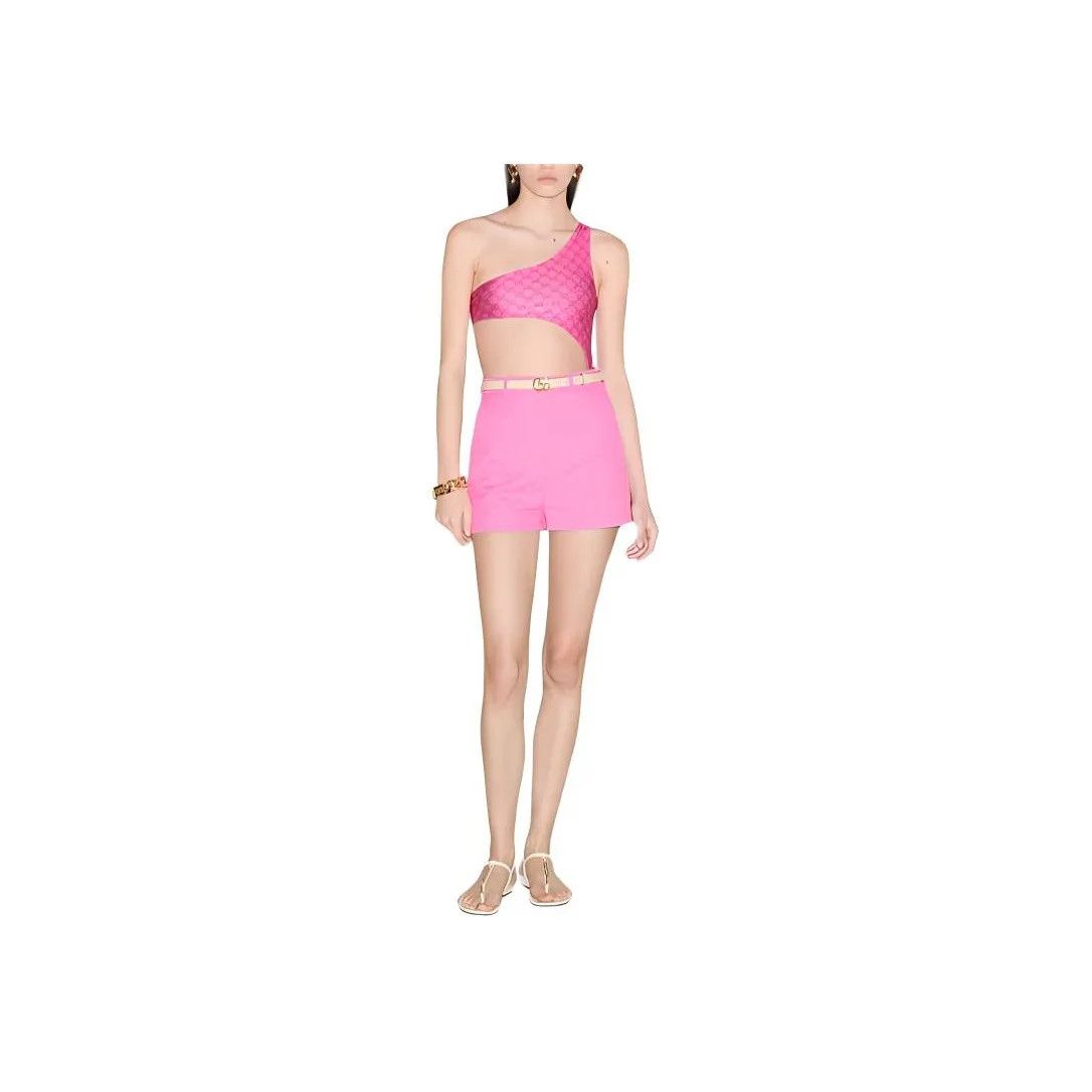 Gucci o1B3y1r0526 GG Stretch Jersey Swimsuits in Pink Size M / US 6-8 / IT 42-44 - 4 Thumbnail