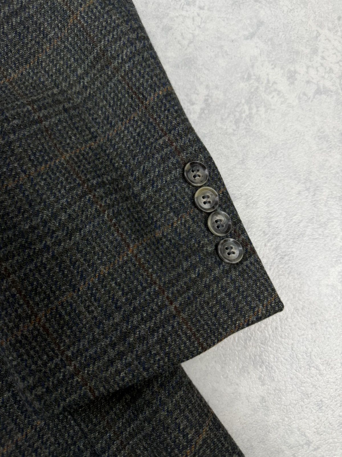 Burberry Burberry London Wool Cashmere Check Blazer Jacket Size 52 Size 42R - 6 Thumbnail