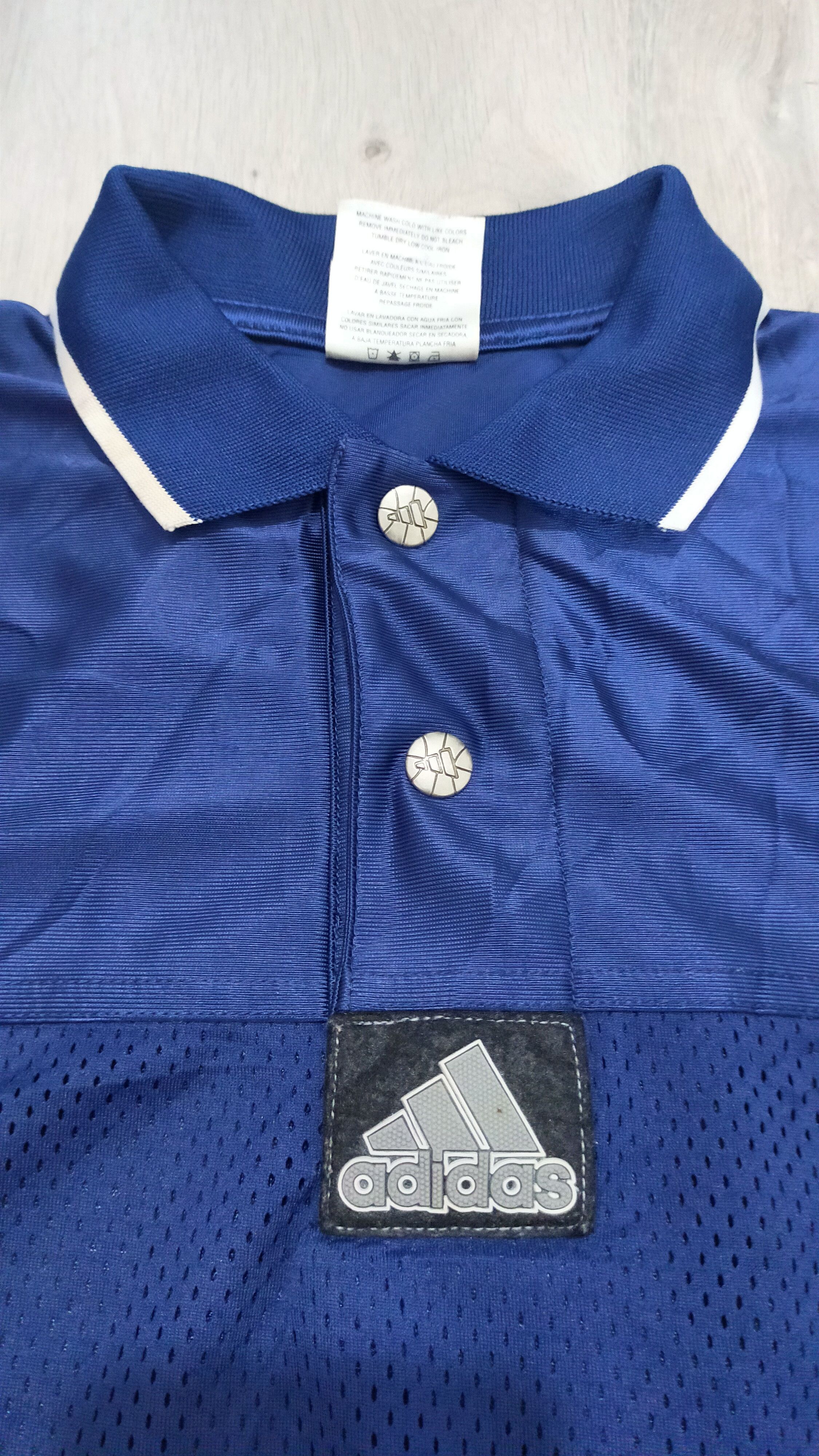 Adidas vintage adidas side button polo jersey Size US L / EU 52-54 / 3 - 3 Thumbnail