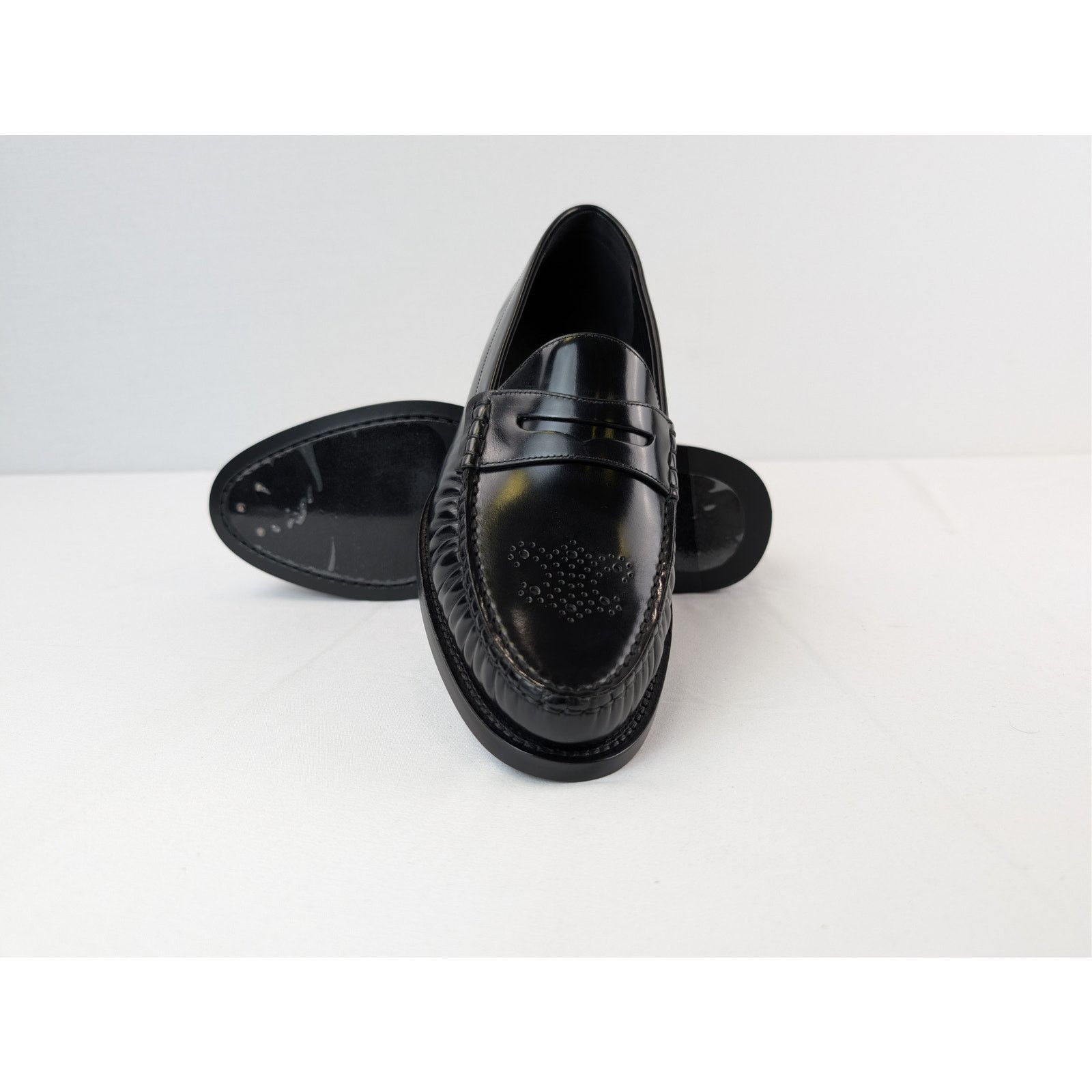Celine o1rshd1 Vivienne Loafers in Polished Boil Shoe Boots Black Size US 9 / EU 42 - 13 Thumbnail
