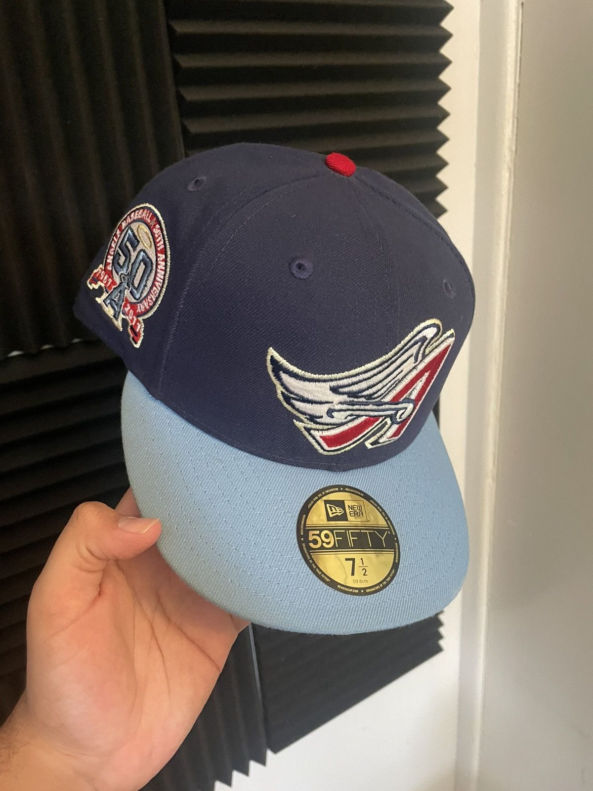 MyFitteds 7 3/8 Lemon Zest Anaheim Angels myfitteds 2tone fitted hat Size ONE SIZE - 1 Thumbnail