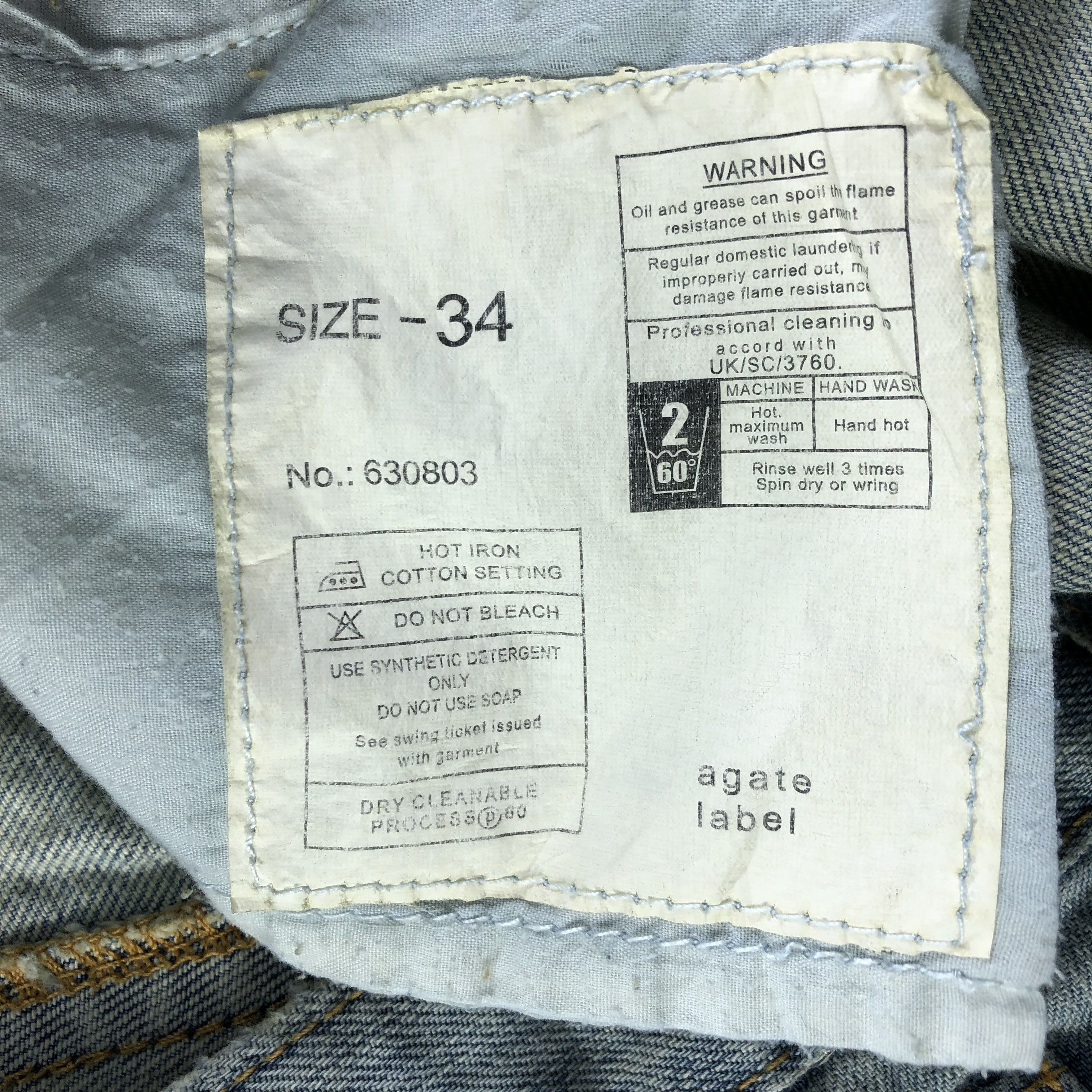 Japanese Brand Japanese Brand Agata Label Jeans Blue Flare Denim KJ1762 Size US 34 / EU 50 - 10 Thumbnail