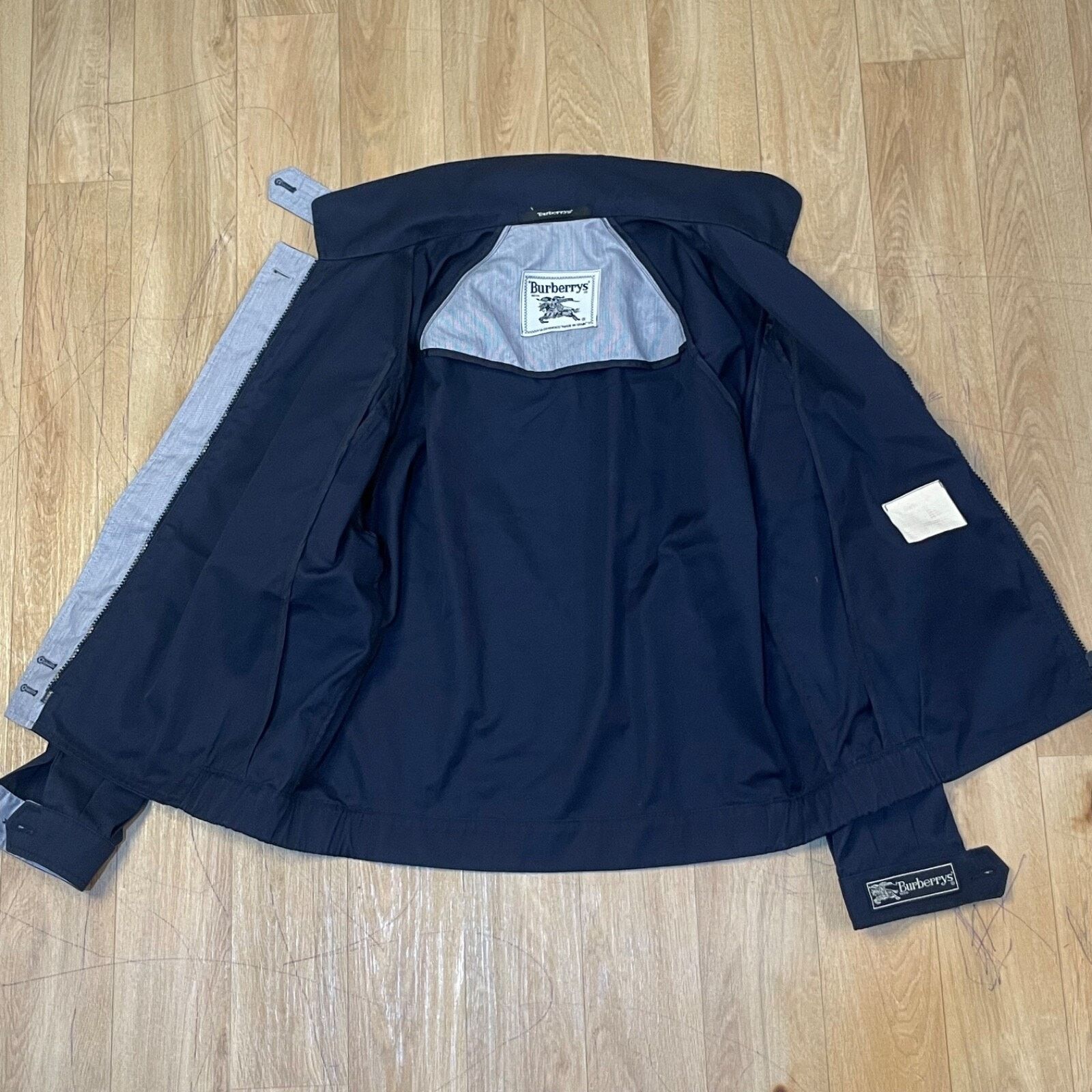 Burberry VINTAGE BURBERRY Bomber Jacket winter COAT cotton BLUE NAY Size M / US 6-8 / IT 42-44 - 7 Thumbnail