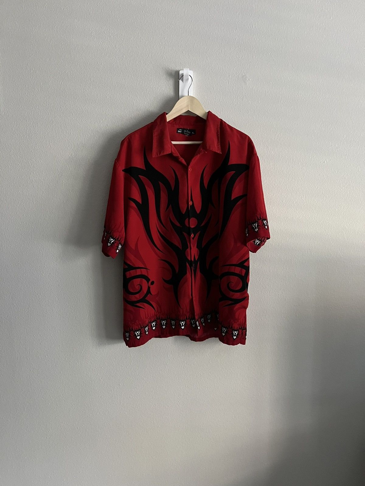 Vintage Vintage Y2K Flames Button Up Shir Size US L / EU 52-54 / 3 - 1 Thumbnail