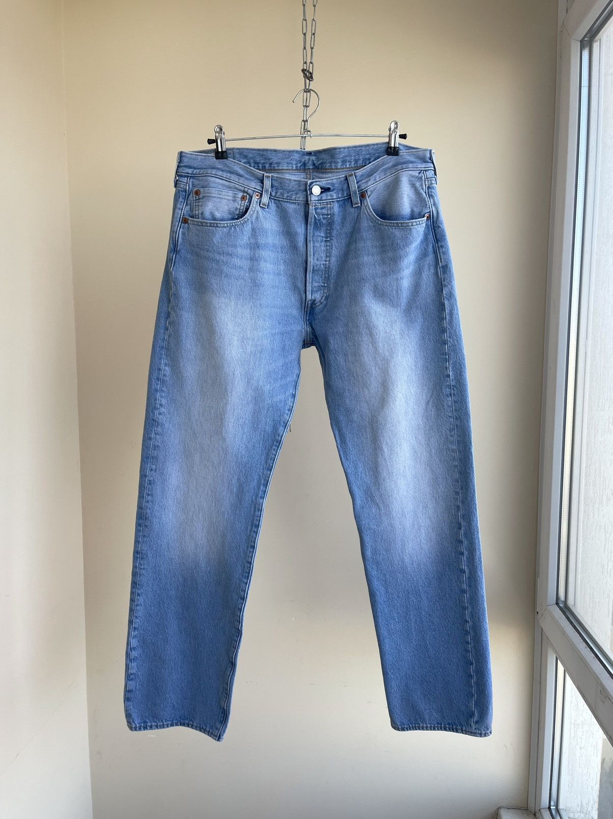 Levi's Premium 501 Big E Straight Tapered Regular Fit Denim Jeans Size US 36 / EU 52 - 1 Thumbnail
