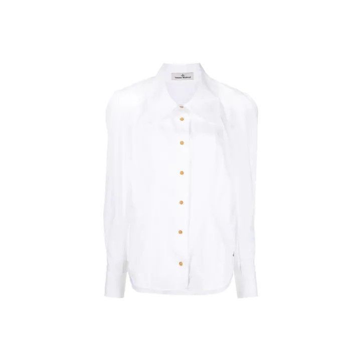 Vivienne Westwood Vivienne Westwood Long Sleeve White Shirt Size L / US 10 / IT 46 - 7 Thumbnail