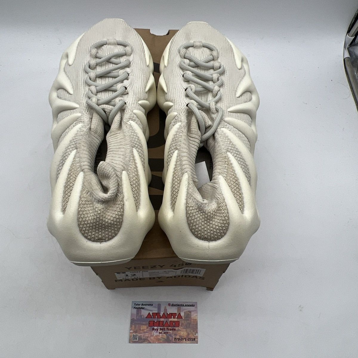 Adidas Yeezy 450 cloud white Size US 12 / EU 45 - 7 Thumbnail
