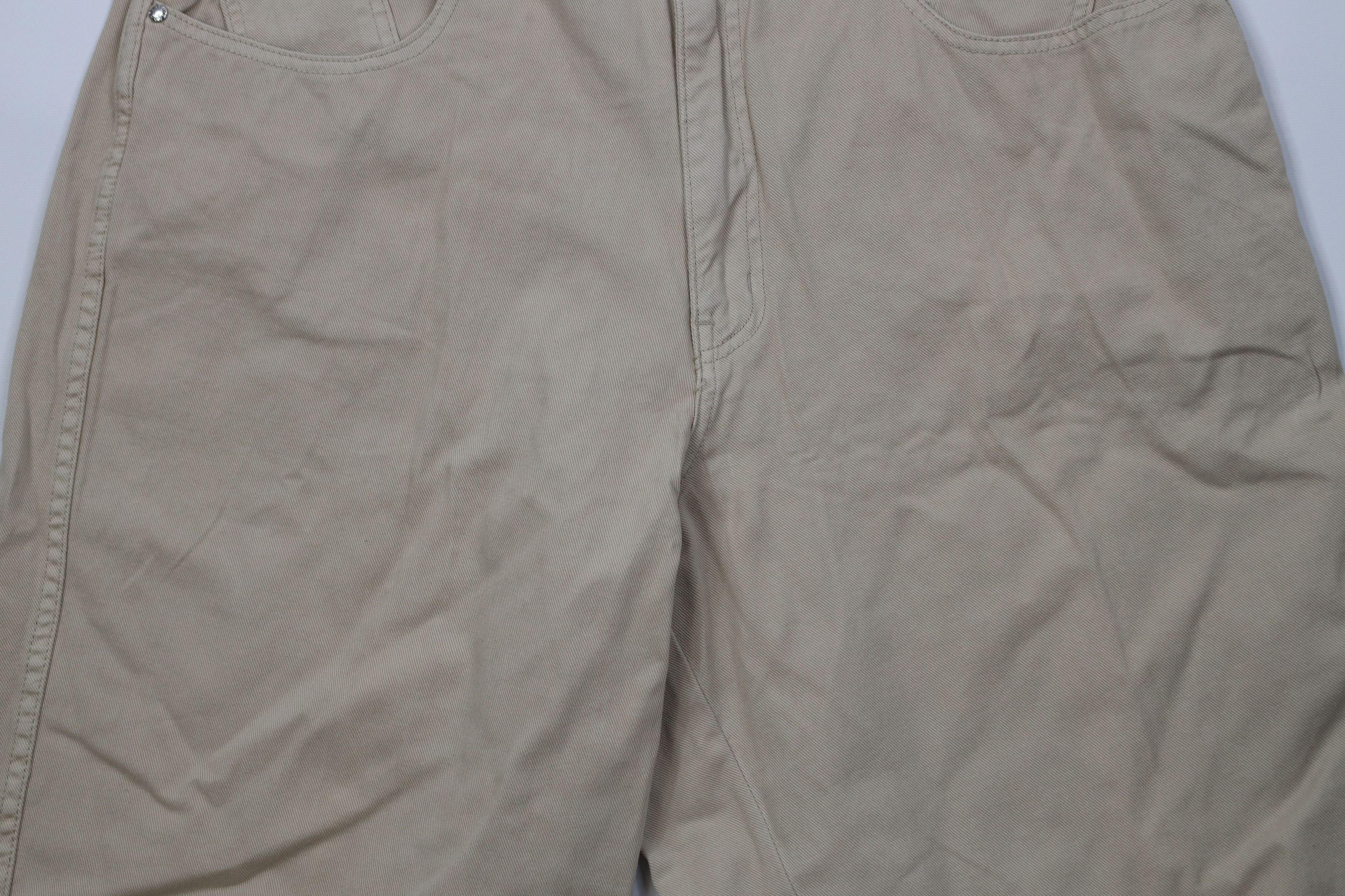 Vintage Deadstock Vintage 90s Paco Hip Hop Denim Jean Shorts Tan Size US 36 / EU 52 - 3 Thumbnail
