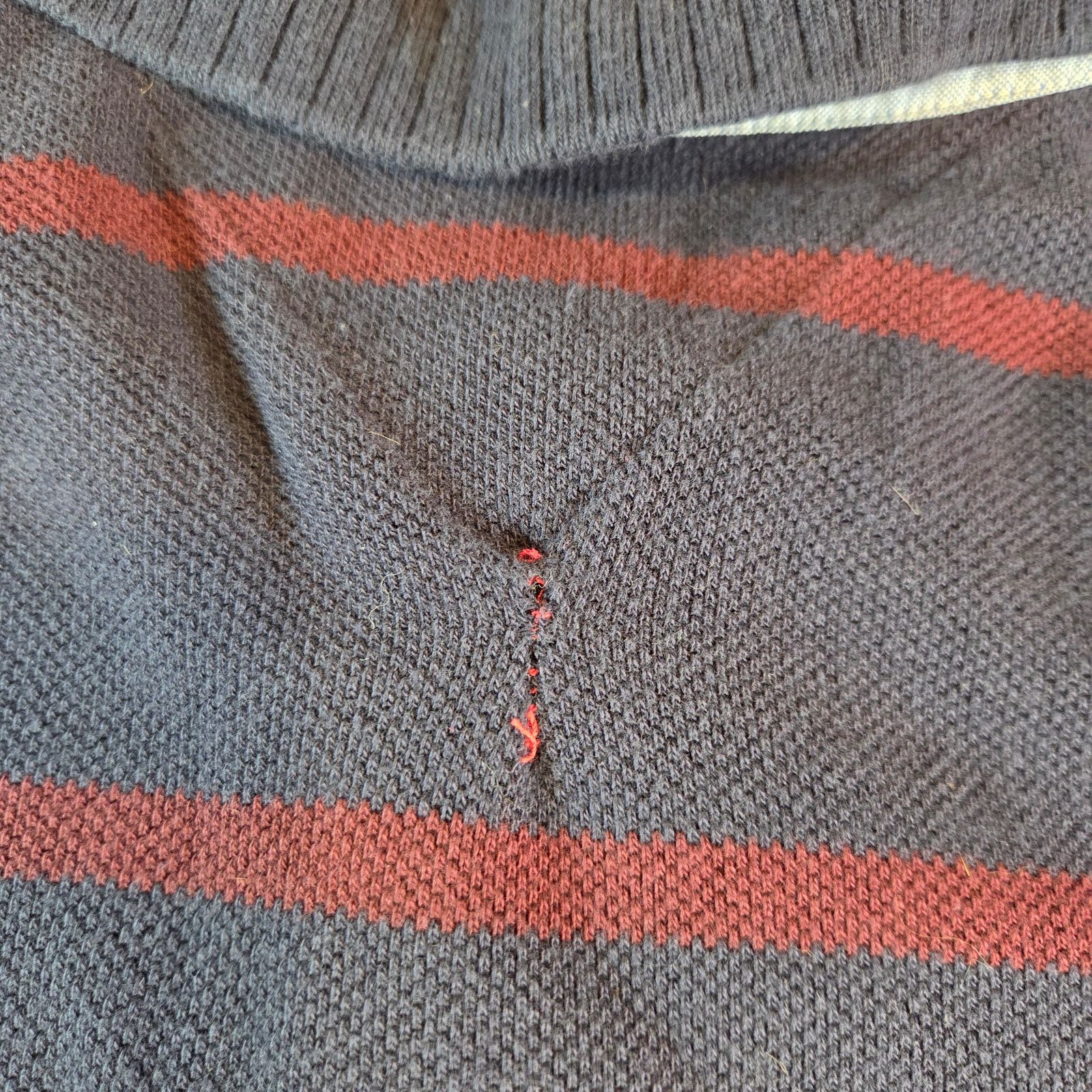 Tommy Hilfiger Tommy Hilfiger XXL Striped Sweater Navy Red Yellow Size US XXL / EU 58 / 5 - 10 Thumbnail