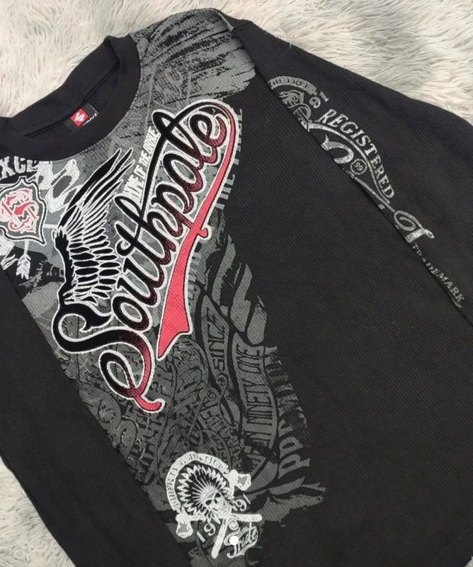 Southpole southpole grunge printed long sleeved t-shirt Size US L / EU 52-54 / 3 - 4 Thumbnail