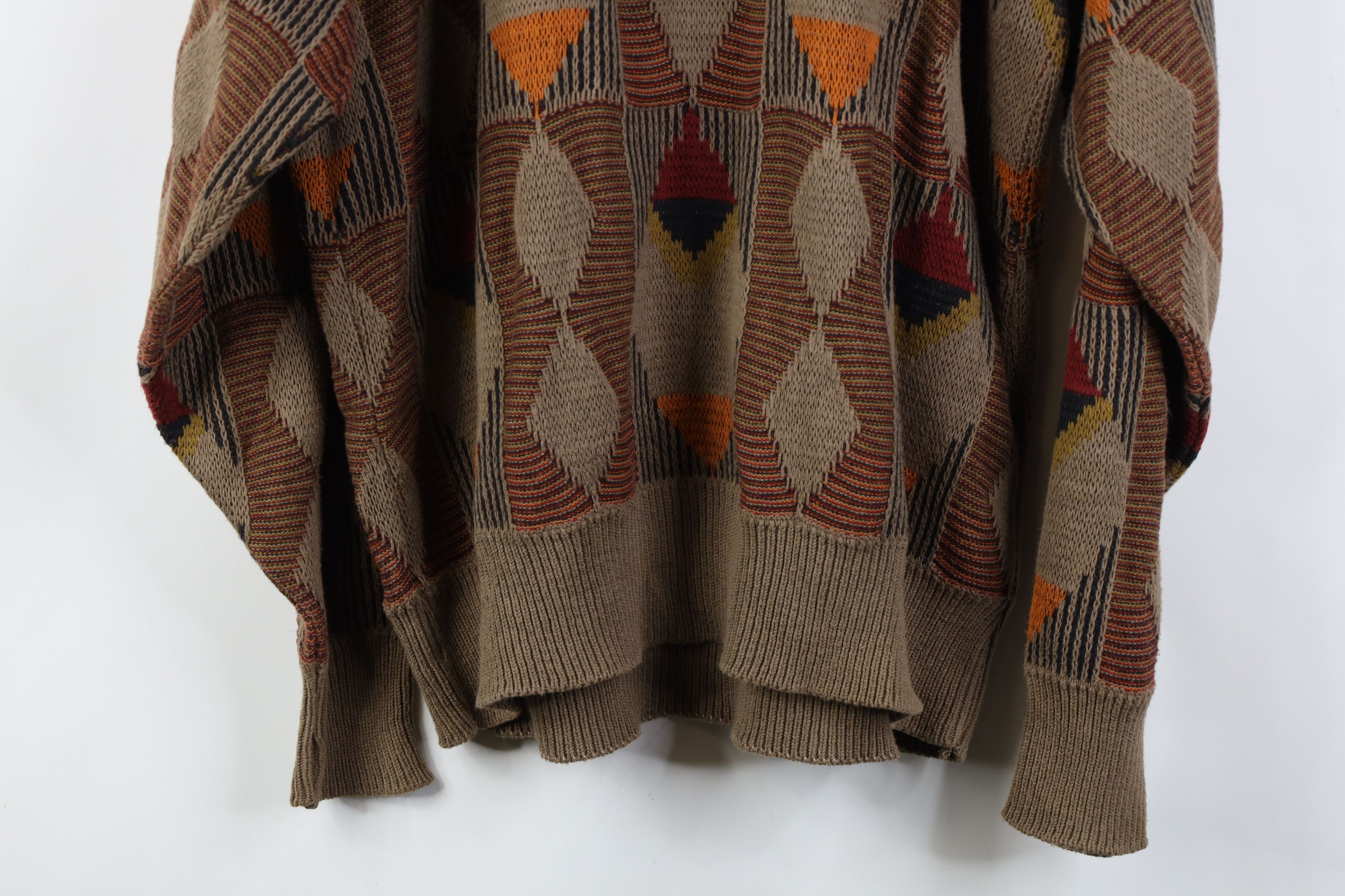 Vintage Vintage 90s Coogi Style Rainbow Diamond Knit Sweater USA Size US L / EU 52-54 / 3 - 10 Thumbnail