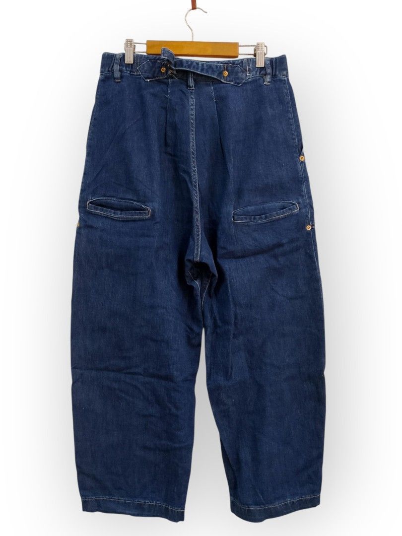 Issey Miyake Vintage Mercibeaucoup Buckle Back Jeans by Issey Miyake Size US 32 / EU 48 - 2 Thumbnail
