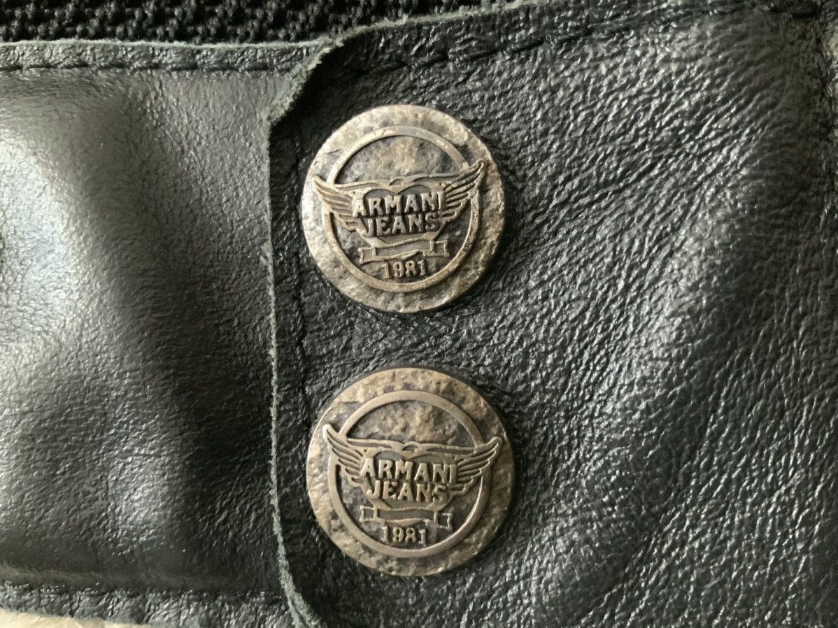 Armani Early 2000s Armani Hybrid Leather Jacket Size US S / EU 44-46 / 1 - 4 Thumbnail