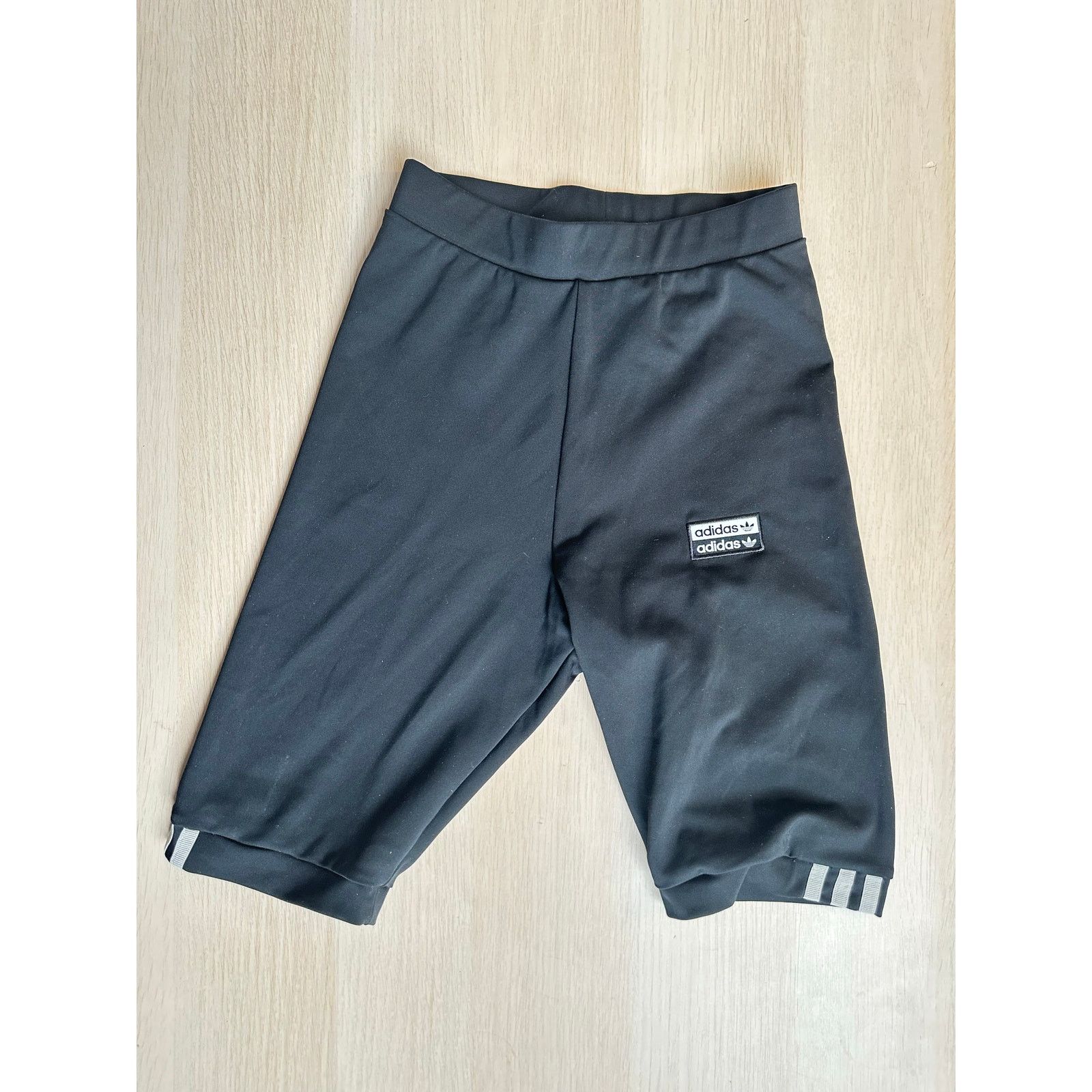 Adidas Adidas Vintage Black Biker Shorts - Size XS - Mint Size 26" / US 2 / IT 38 - 1 Thumbnail