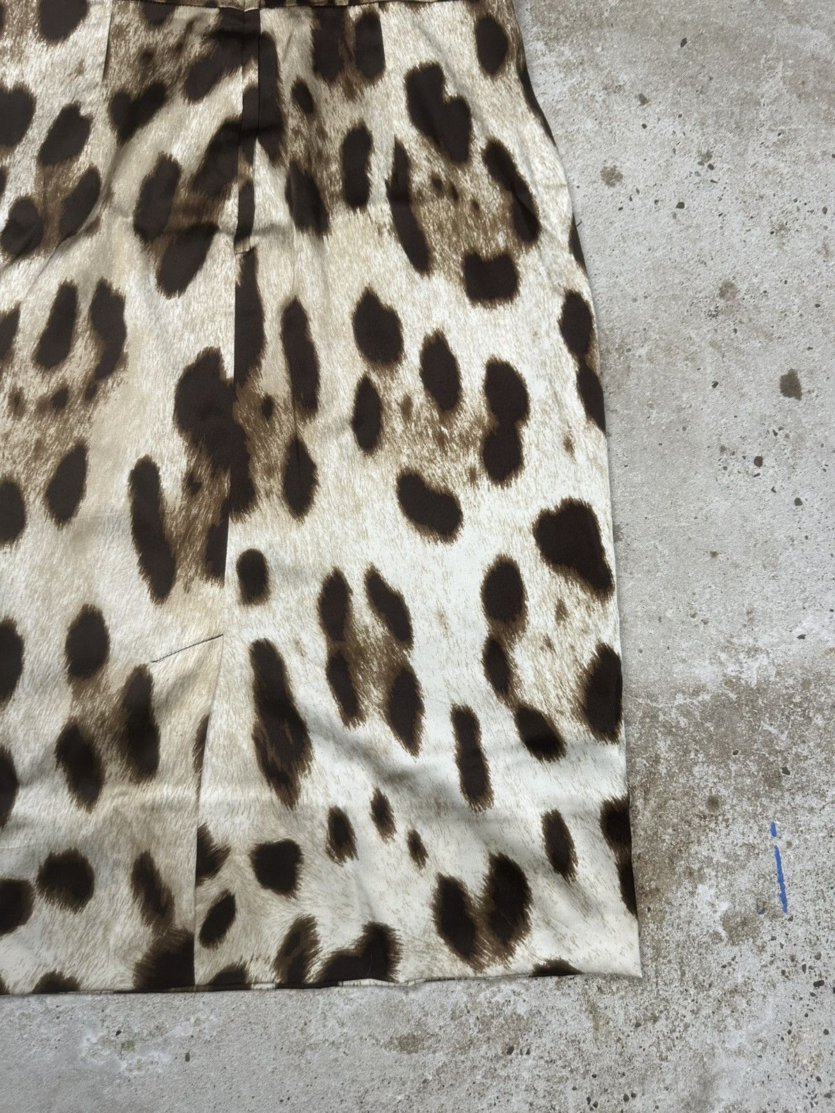Dolce & Gabbana Dolce & Gabbana Silk Midi Leopard Print Dress Size M / US 6-8 / IT 42-44 - 10 Thumbnail