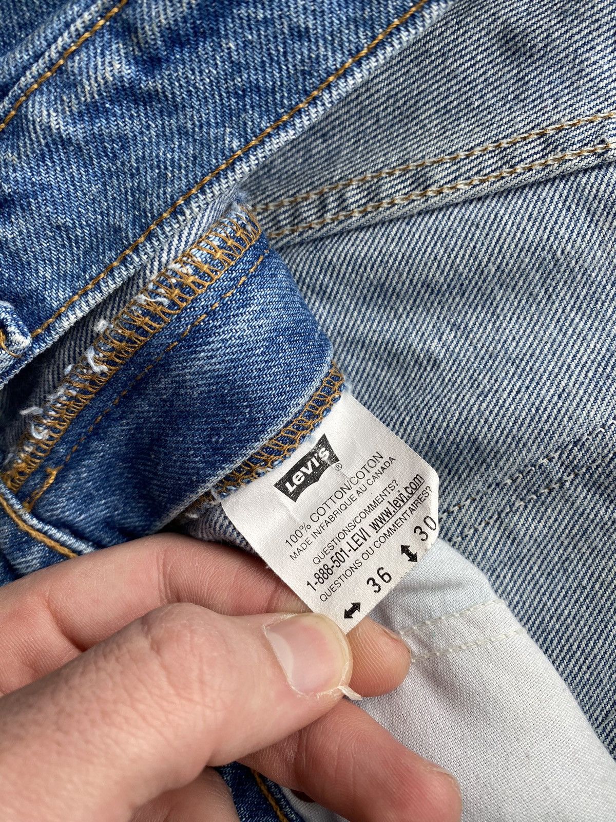 Levi's 🔥Levis 634 Canada vintage blue men jeans relaxed fit Size US 36 / EU 52 - 4 Thumbnail