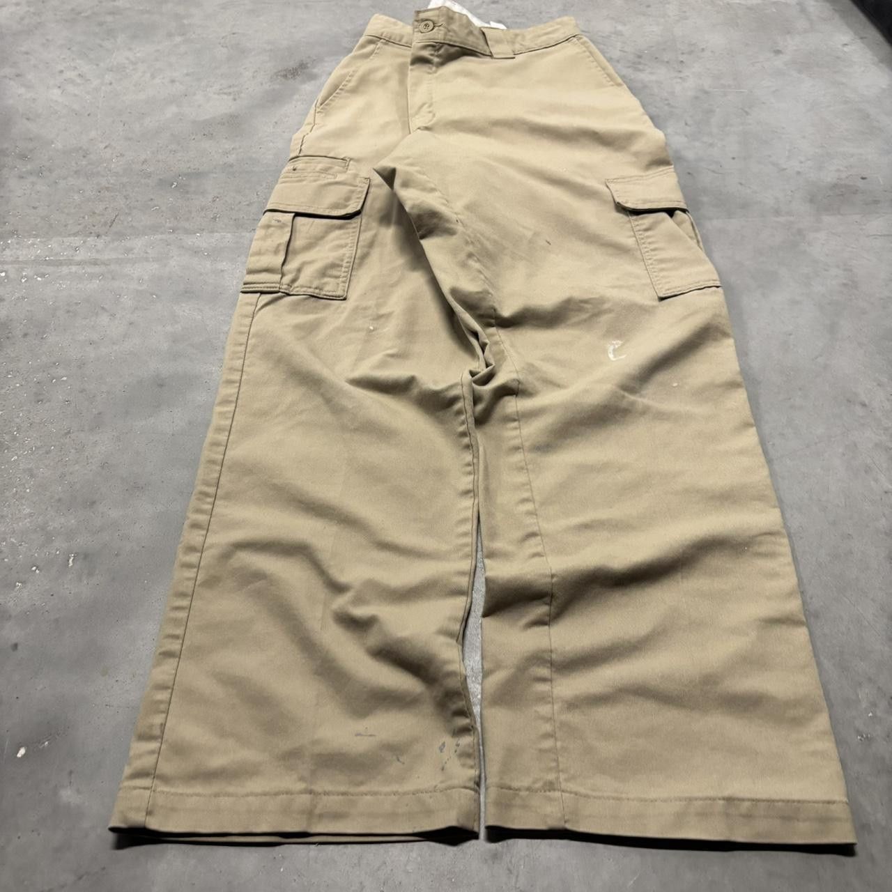 Dickies × Vintage Crazy Vintage Y2K/2000s Khaki Tan Dickies Streetwear Skater Style Cargo Pants! Size US 36 / EU 52 - 3 Thumbnail