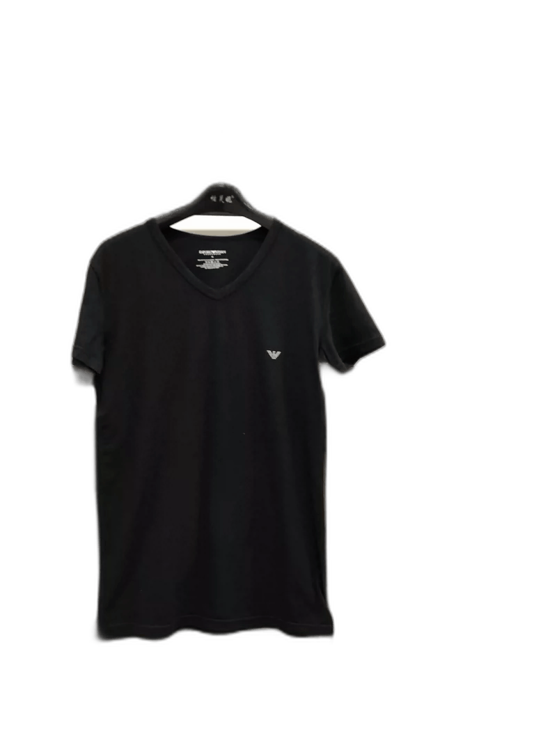 Armani Lycra Fabric Black T-Shirt