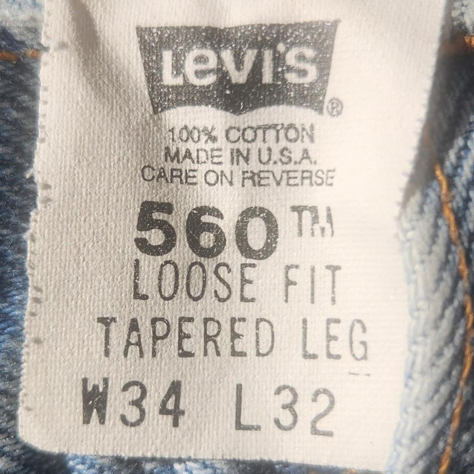 Levi's Vintage 90s levis 560 Size US 31 - 8 Thumbnail