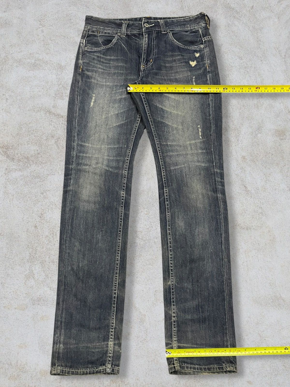 Kapital Japanese Y2K Heart Market Buckle Back Love Embroidery Jeans Size 30" / US 8 / IT 44 - 15 Thumbnail