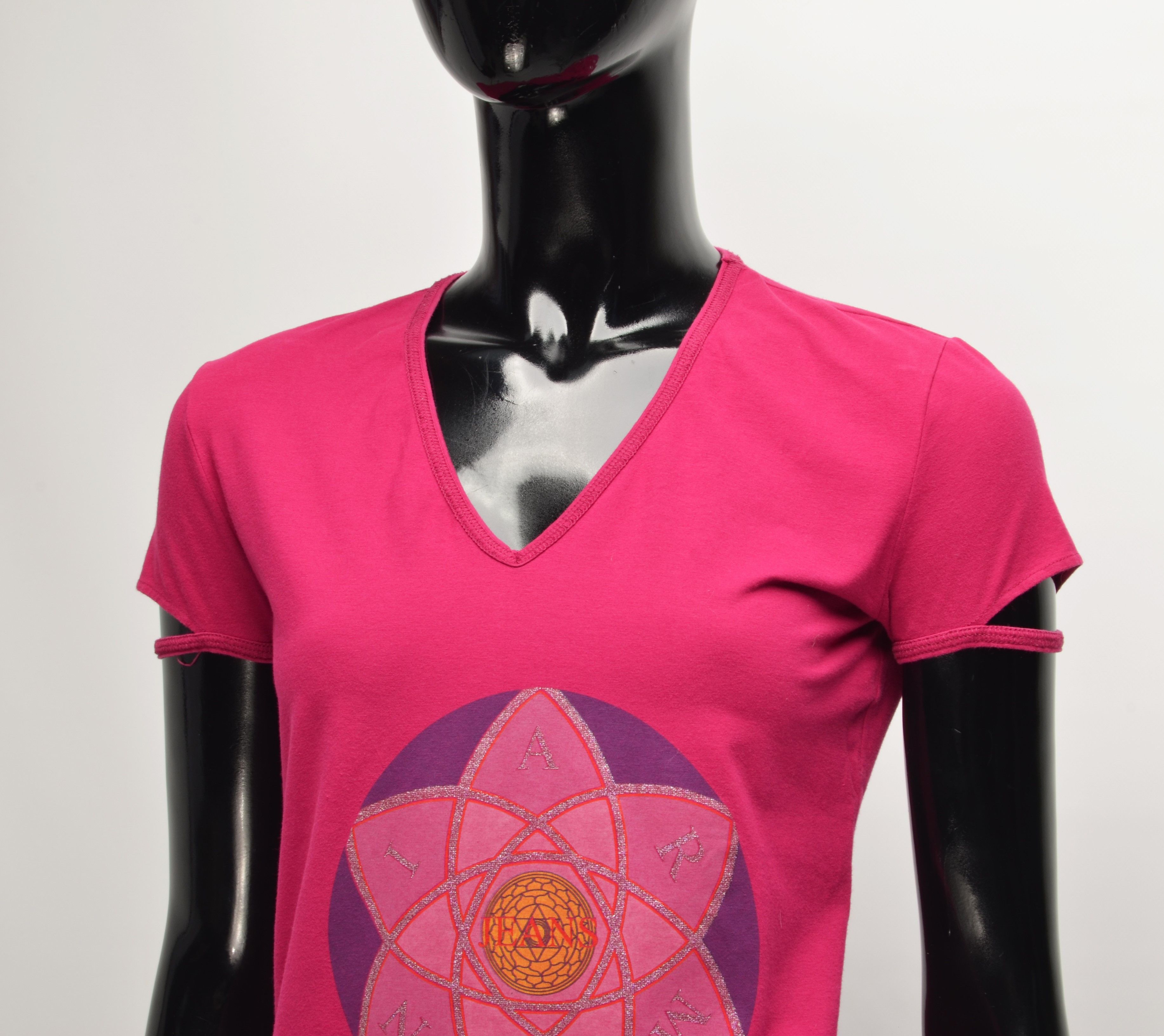 Armani Vintage Armani Jeans Y2K V-Neck T-shirt Size S / US 4 / IT 40 - 2 Thumbnail