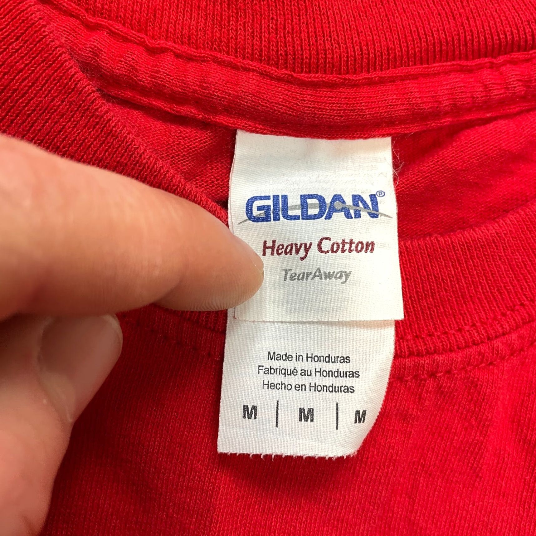 Gildan Gildan Heavy Cotton Shirt M Unisex Adults Red Long Sleeve Crew Neck Souderton Miles Memories 2020-2029 All Seasons Logo Vintage: No Size US M / EU 48-50 / 2 - 4 Thumbnail