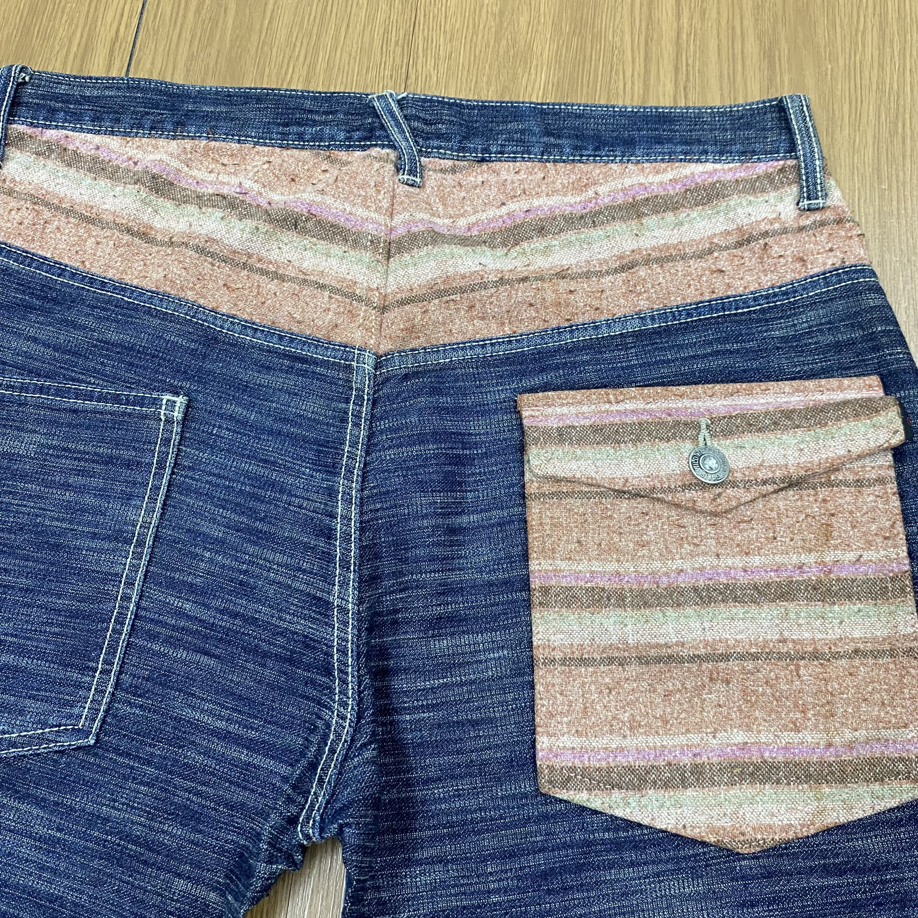 Japanese Brand × Vintage Vintage Wildkhakis Jeans Patchwork Denim CD144 Size US 34 / EU 50 - 11 Thumbnail