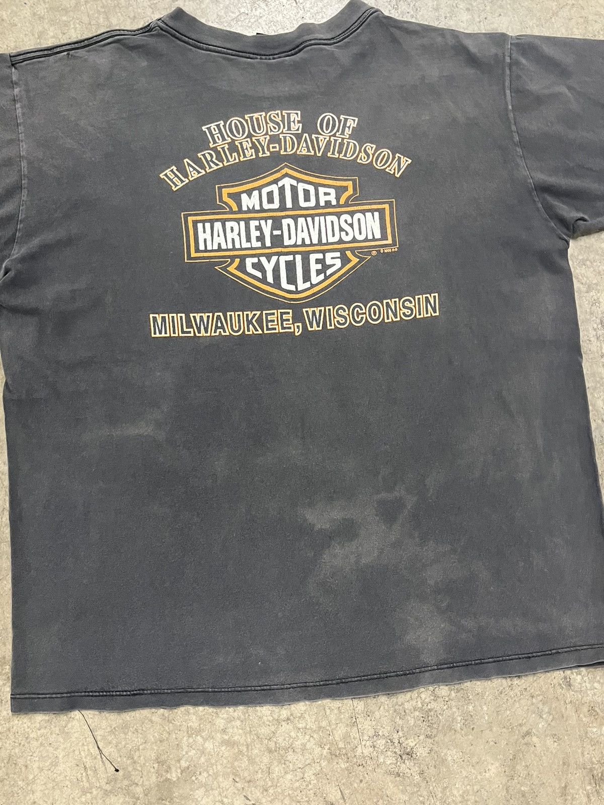 Harley Davidson × Vintage Harley Davidson vintage 90s perfectly sun faded tee shirt Size US XL / EU 56 / 4 - 8 Thumbnail