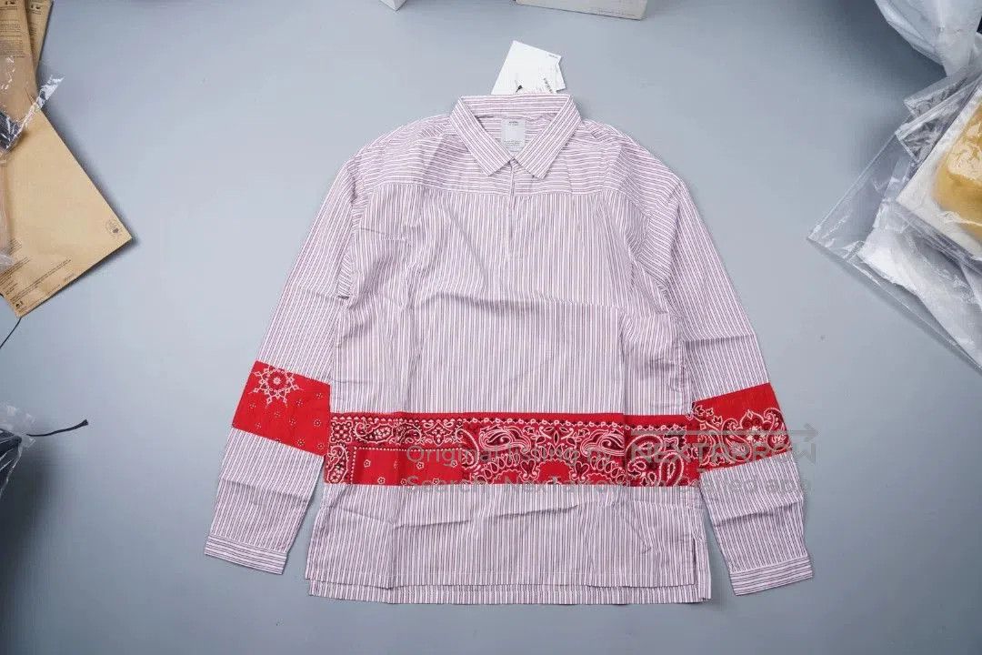 Visvim Visvim 17SS Kerchief Border Tunic Shirt. Size US M / EU 48-50 / 2 - 1 Thumbnail