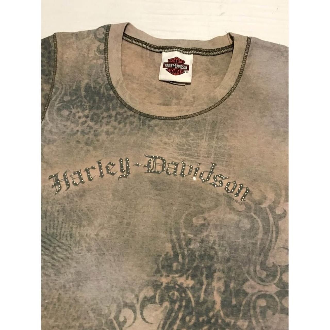 Harley Davidson × Vintage VTG 2008 Harley Davidson Shirt Small Women Full Print Size S / US 4 / IT 40 - 4 Thumbnail