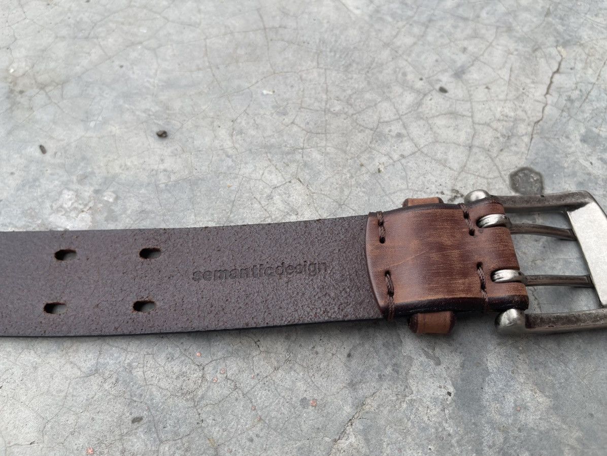 semanticdesign Semantic Design Leather Belt x Roen x In The Attic W35-36 Size 36 - 10 Thumbnail