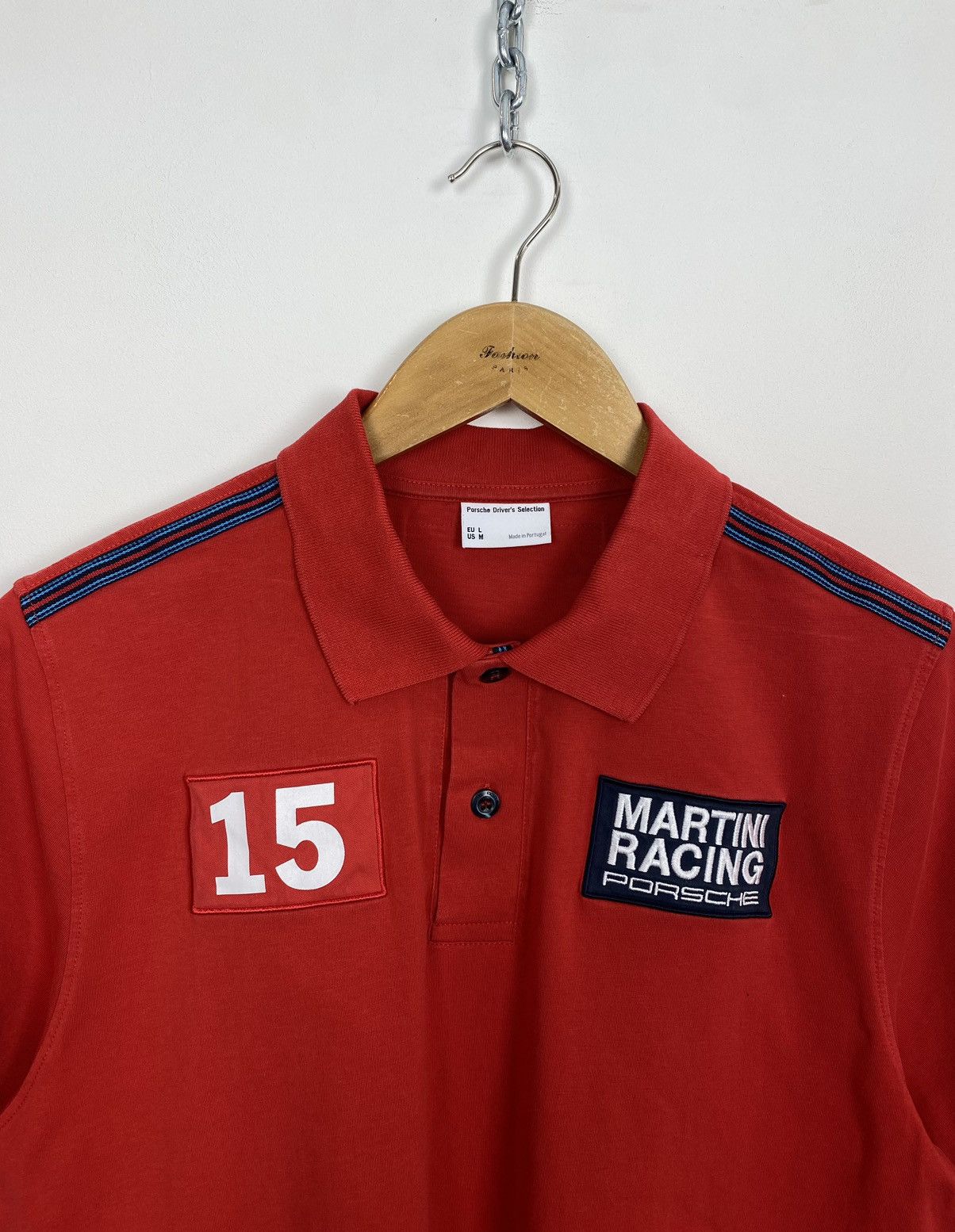 Porsche Design Porsche Martini Racing Polo Shirt Logo 90s Driver Red Top Size US L / EU 52-54 / 3 - 2 Thumbnail