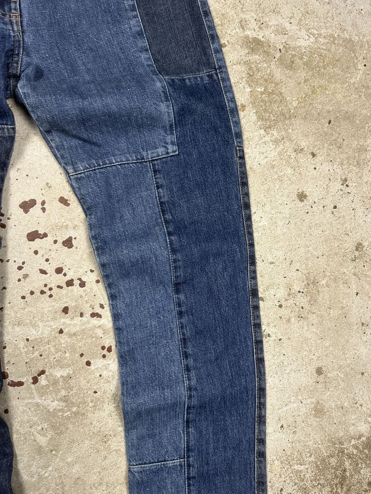 McQ Alexander McQueen Alexander McQueen MCQ Patchwork Jeans Denim Pants Size US 29 - 6 Thumbnail