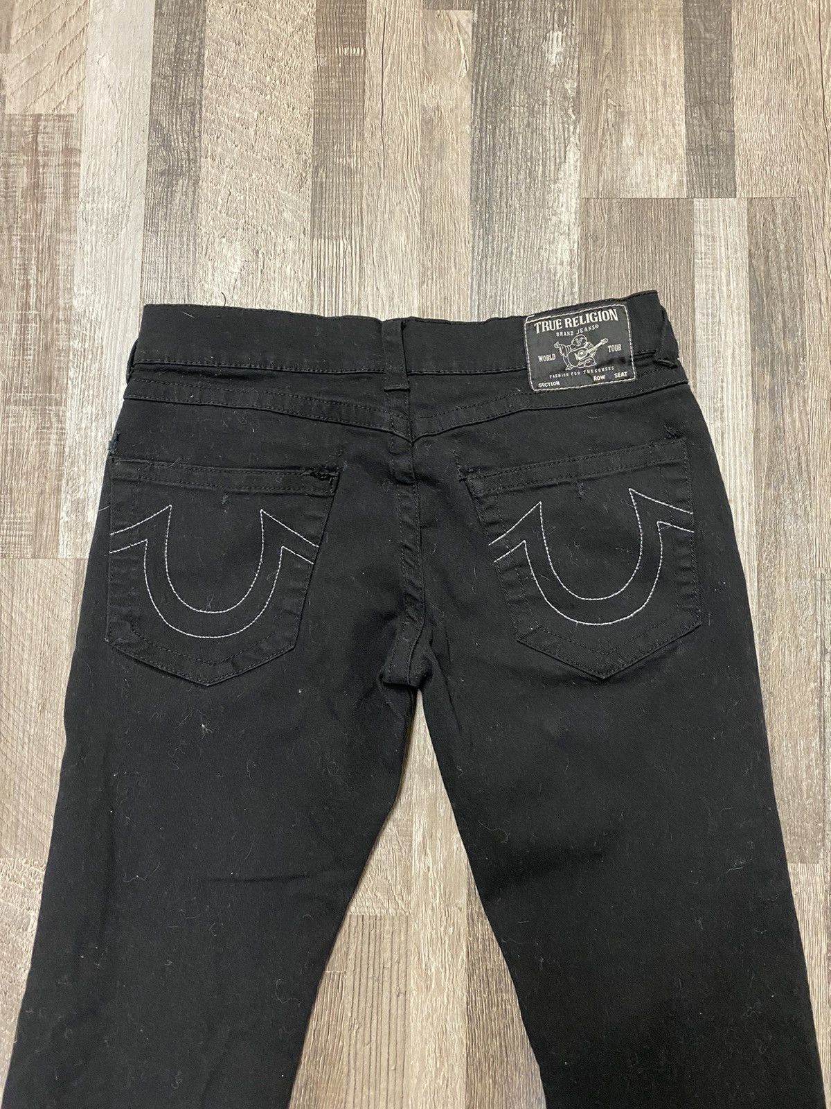 True Religion True Religion Ricky Relaxed Straight Black Denim Jeans Y2K Size US 34 / EU 50 - 2 Thumbnail