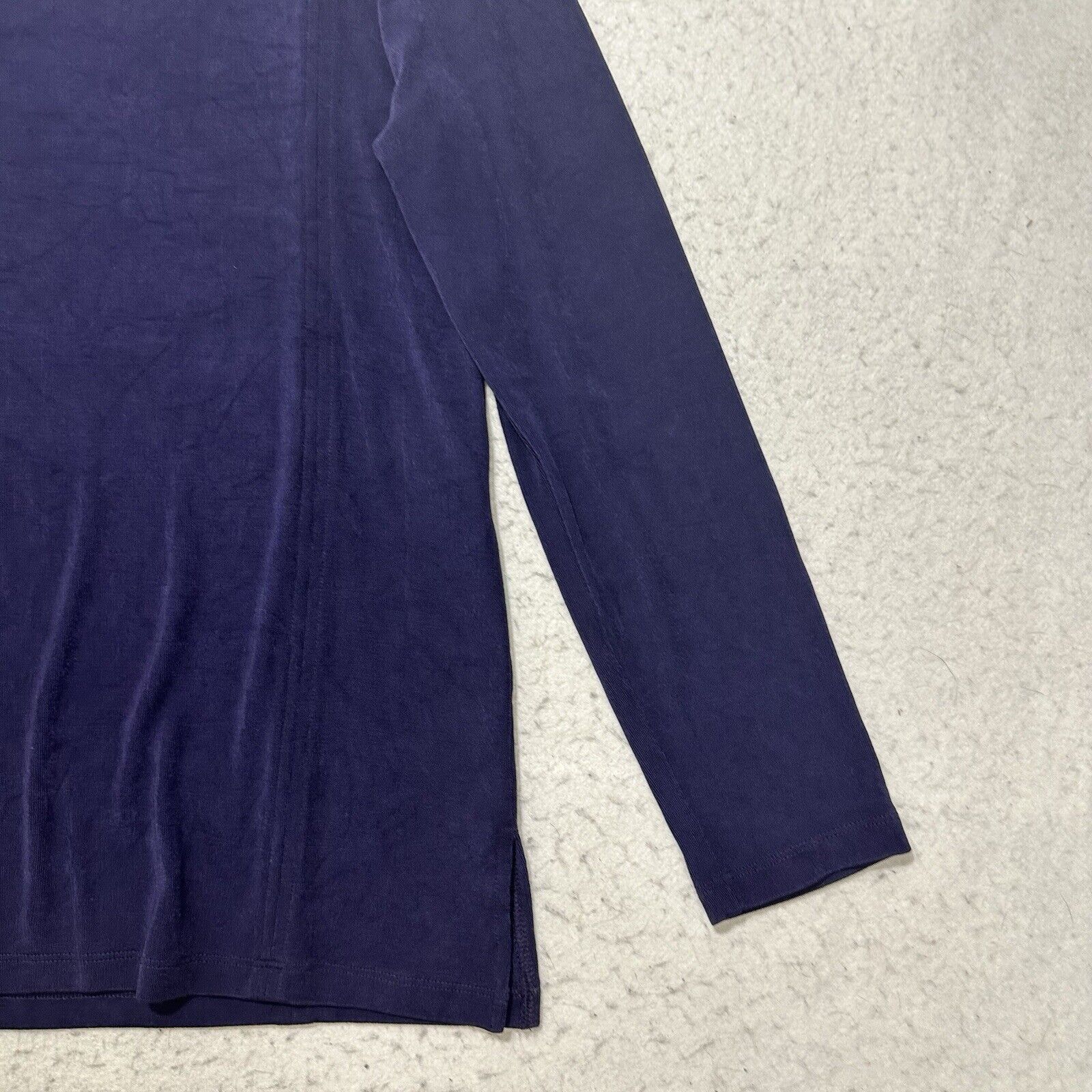 Chicos Chico's Small V-Neck Cold Shoulder Purple Acetate Blouse Size S / US 4 / IT 40 - 5 Thumbnail